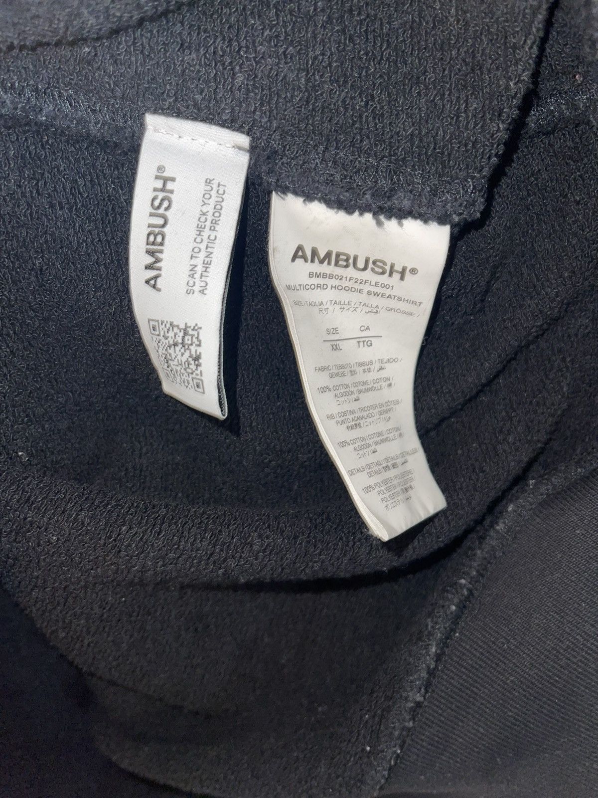 Ambush Design AMBUSH MULTICORD POPOVER HOODIE Size US XL / EU 56 / 4 - 6 Thumbnail
