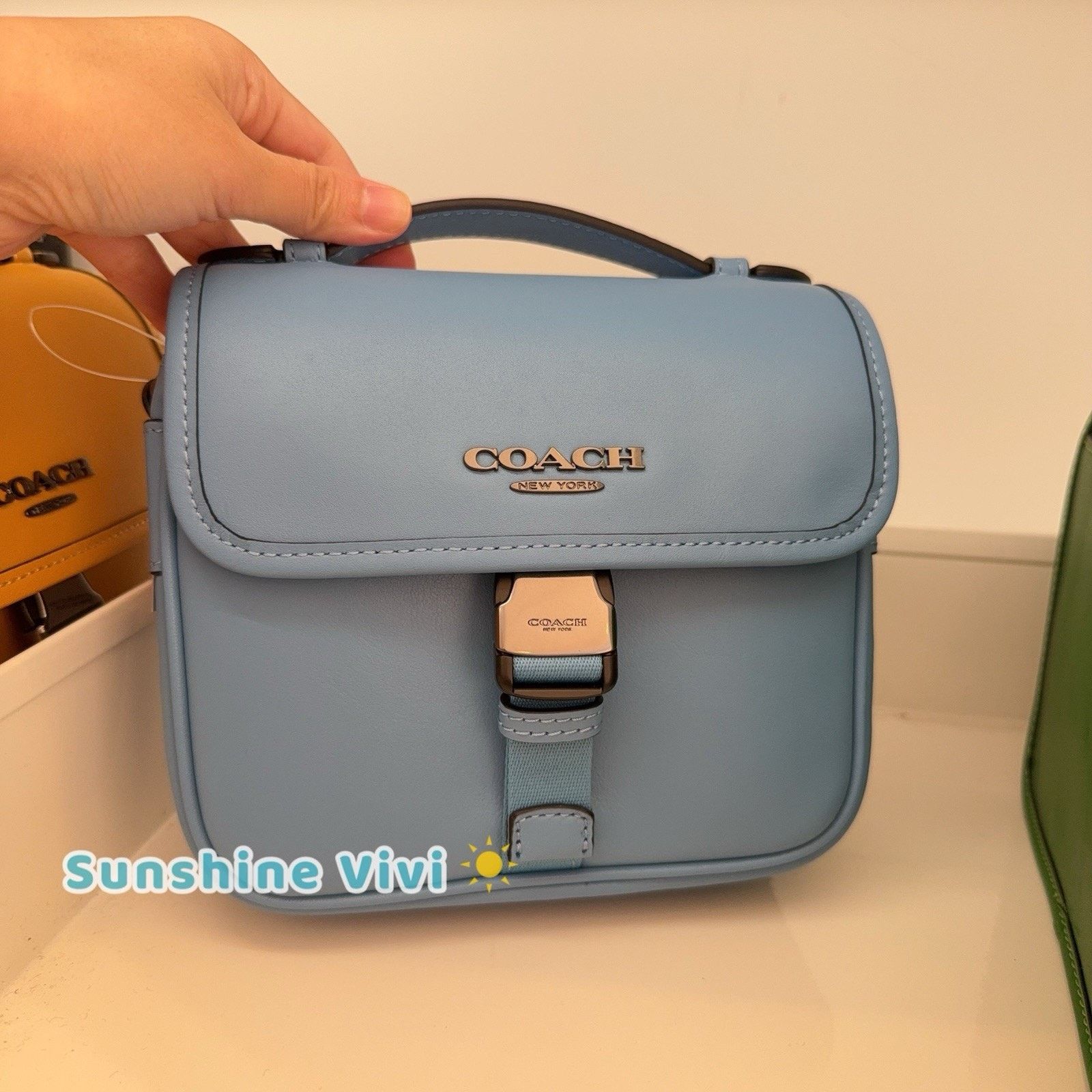 Coach NWT COACH Racer Crossbody Bag CBH56 Pool Leather Size ONE SIZE - 1 Thumbnail