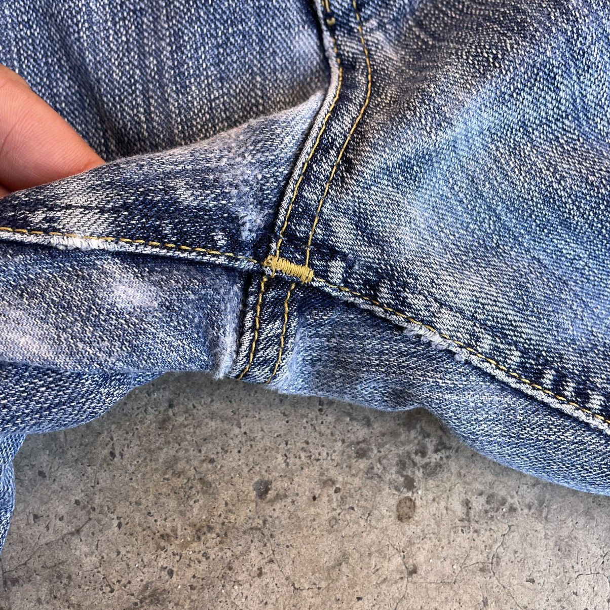 Lee 🔥Vintage Lee 6230 Stoned Washed Distress Denim Jeans Size US 33 - 8 Thumbnail