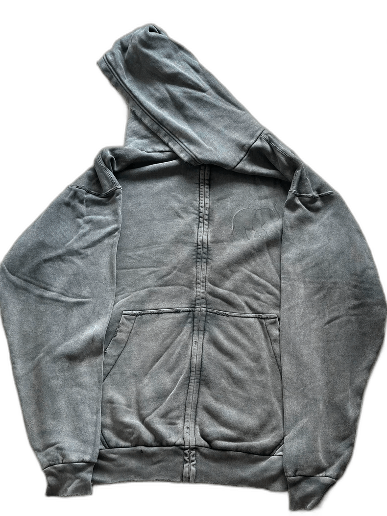 oversized distressed Balenciaga hoodie sweatshirt
