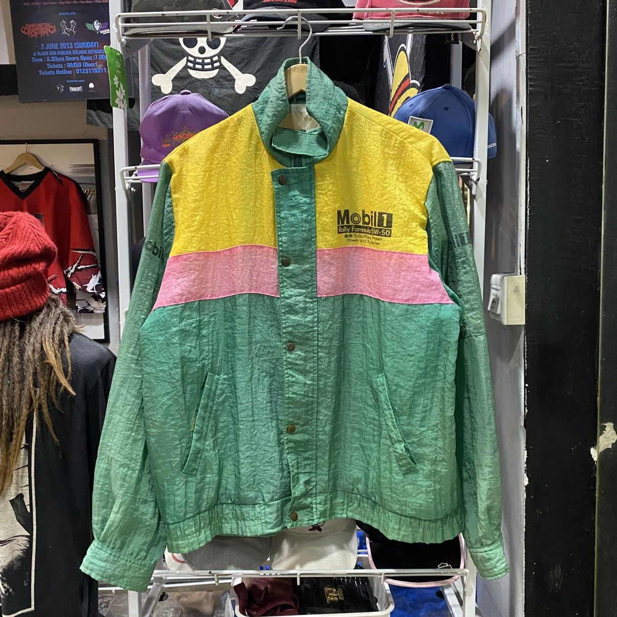 Vintage TEAM MOBIL F1 Formula 1 Racing Team Car Colour block Jackets Size US M / EU 48-50 / 2 - 2 Thumbnail