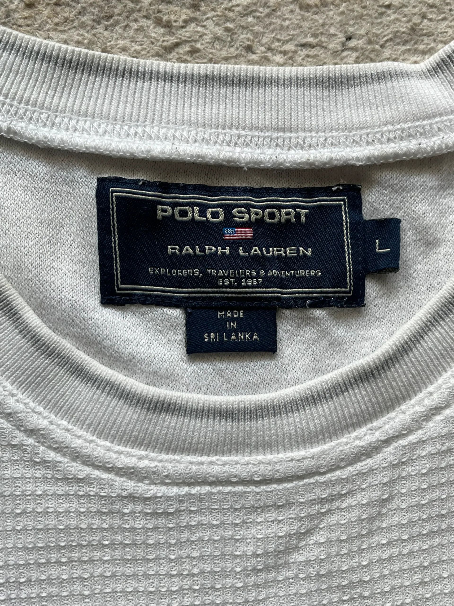 Polo Ralph Lauren OG Ralph Lauren Polo Sport Made in Sri Lanka Sz L T-Shirt Size US L / EU 52-54 / 3 - 2 Thumbnail