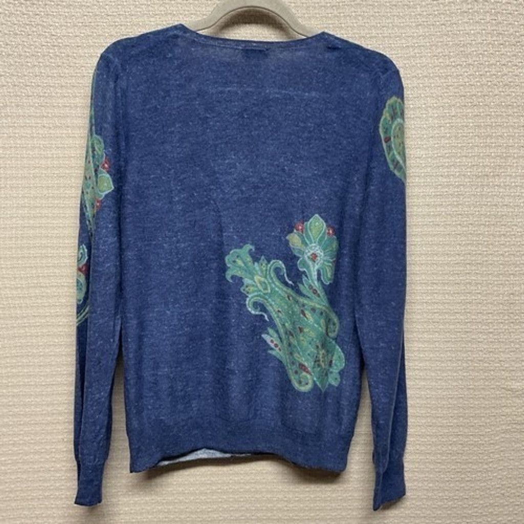 Talbots Talbots Pastel Merino Wool V-Neck Sweater Pullover Women L Size L / US 10 / IT 46 - 5 Thumbnail