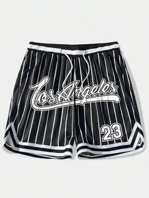 Jean Hirase x Kino Stripe basketball Graphic shorts DRIP Size US 34 / EU 50 - 2 Thumbnail
