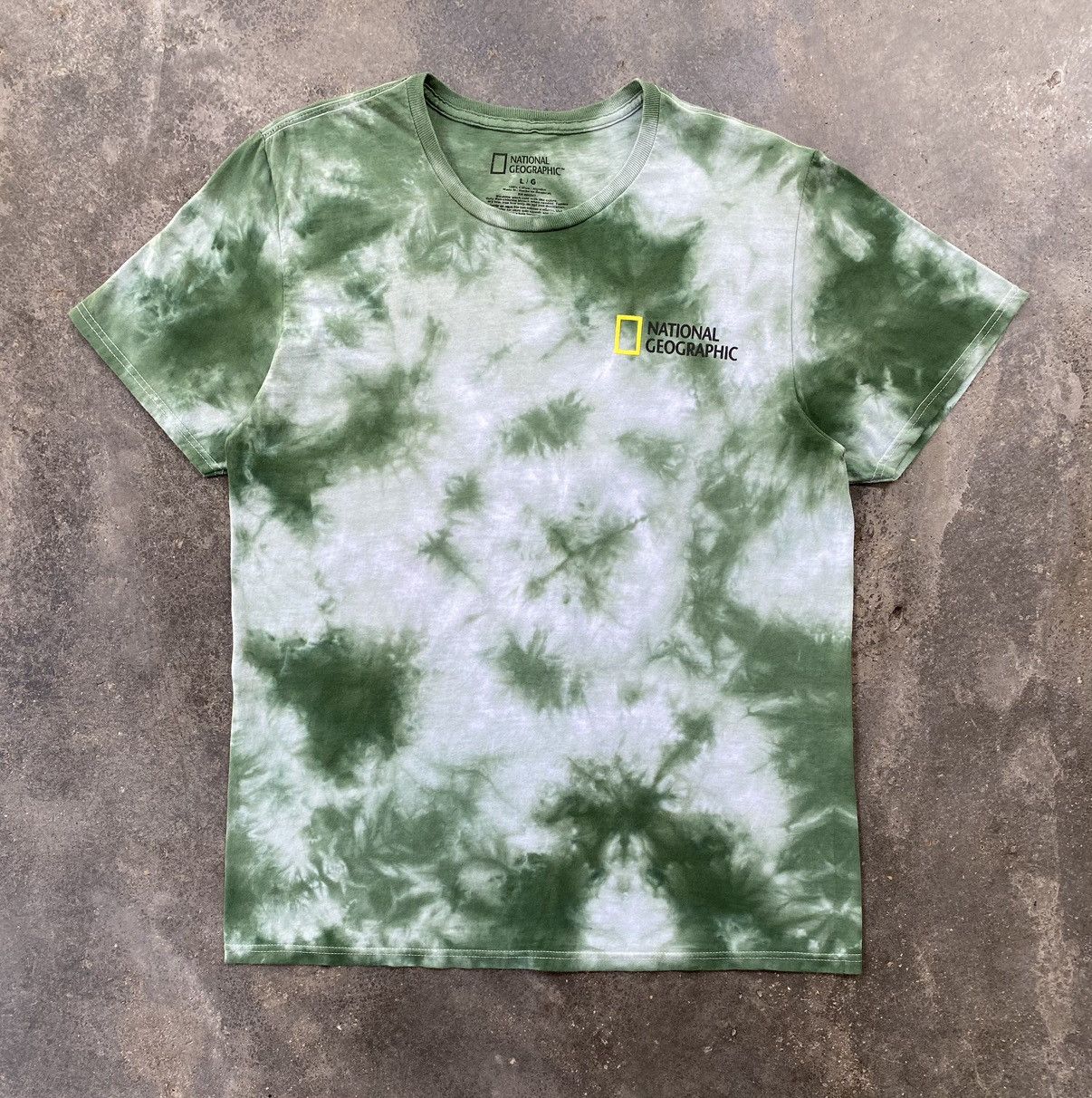 image of National Geographic Tie Dye Rare Tees, Men's (Size Large)