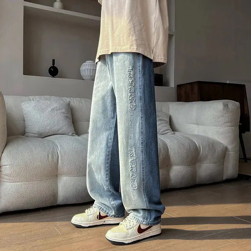 Japanese Brand Retro loose wide leg high street jeans Size US 32 / EU 48 - 1 Thumbnail