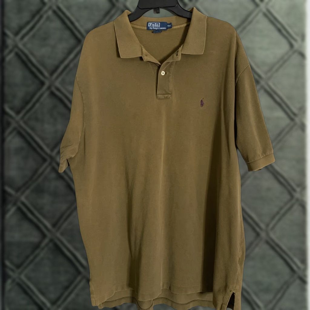 Ralph Lauren Vtg Polo Ralph Lauren Brown Shirt Maroon Pony Mens 2XL Slight Fade XXL 26x31 Size US XXL / EU 58 / 5 - 1 Thumbnail