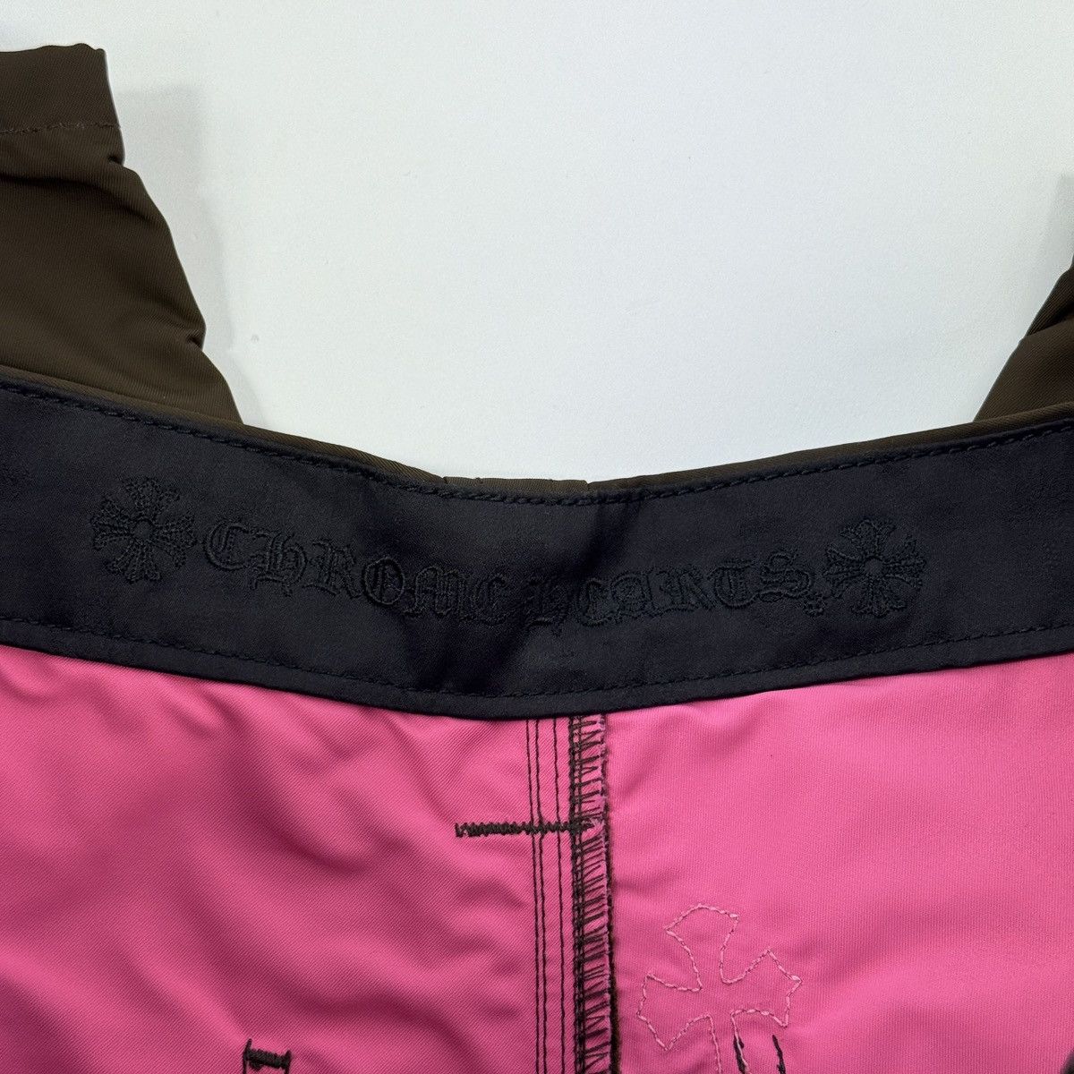 Chrome Hearts 1/1 CARPENTER NYLON LEATHER SHORTS PINK CROSS (RARE) Size US 33 - 7 Thumbnail