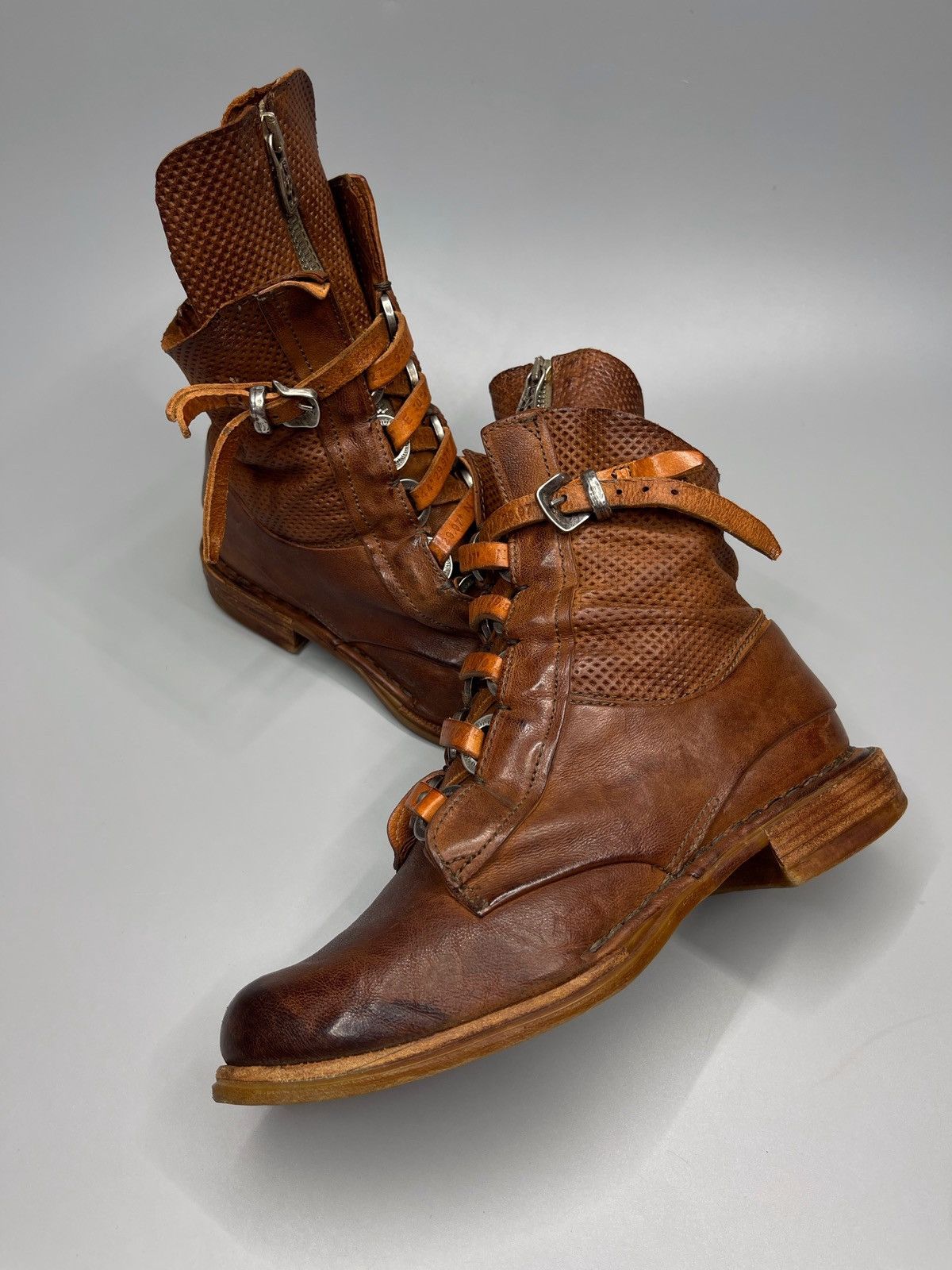 Japanese Brand × Vintage A.S 98 Boots Leather Style Rick Owens Size US 5.5 / EU 38 - 5 Thumbnail
