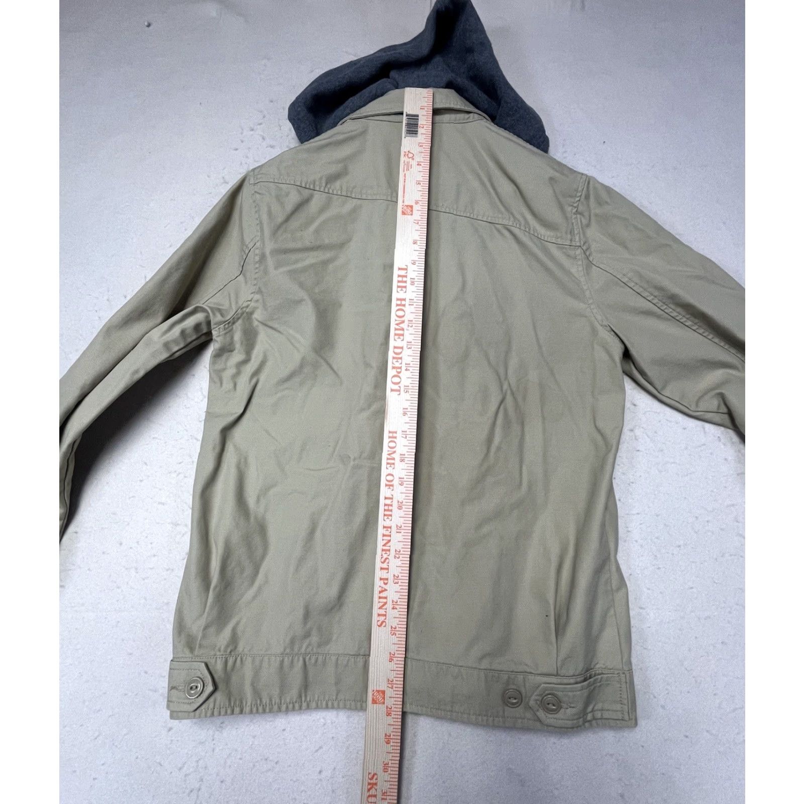 Volcom Volcom Jacket Men Medium Hooded Full Zip Beige Canvas Surf Skater Celeb? Size US M / EU 48-50 / 2 - 4 Thumbnail