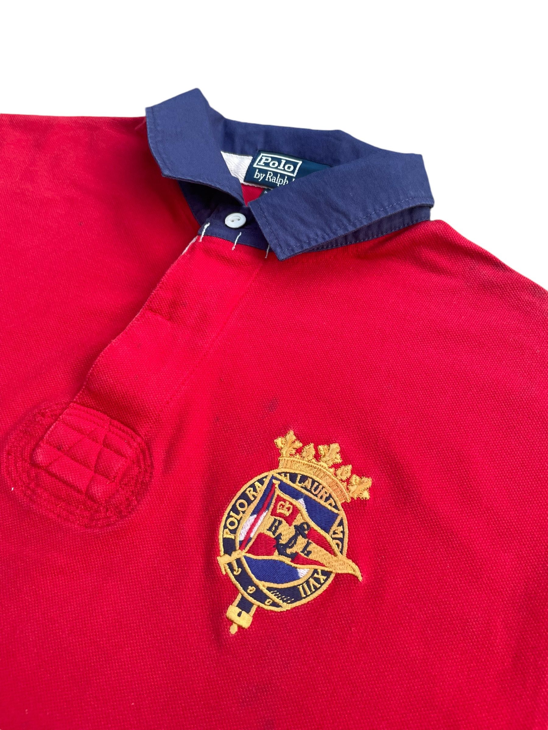 Designer × Polo Ralph Lauren × Vintage Vintage Polo Ralph Lauren Rugby Polo Tshirt Size US L / EU 52-54 / 3 - 3 Thumbnail