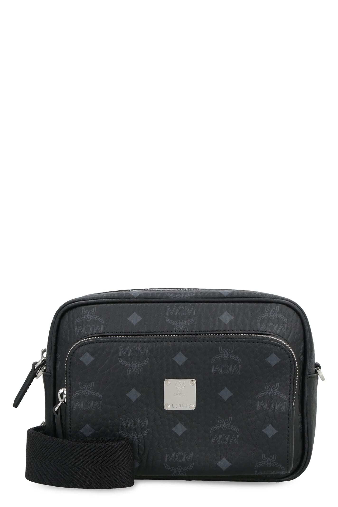 image of MCM Allen Crossbody Shoulder Bag Black, Women's