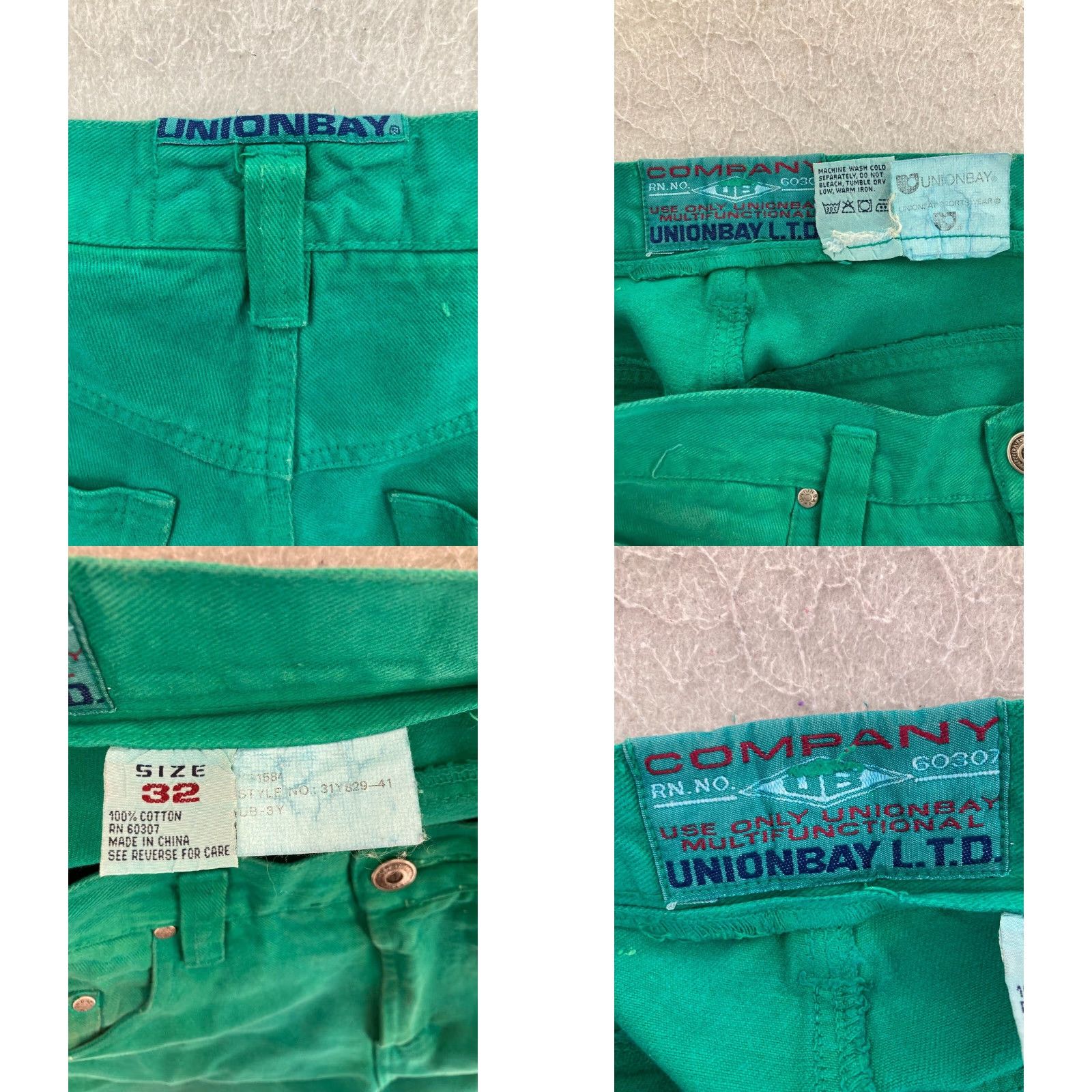 Vintage VINTAGE Union Bay Shorts Mens 32x10 Green baggy Fit Y2K Size US 32 / EU 48 - 8 Thumbnail