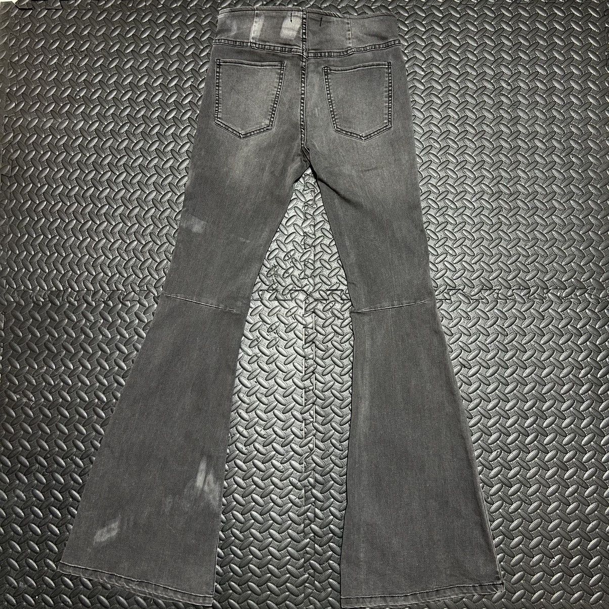Free People Free People Womens Size 28 Flare Grey Black Pants Pull On Size 28" / US 6 / IT 42 - 7 Thumbnail