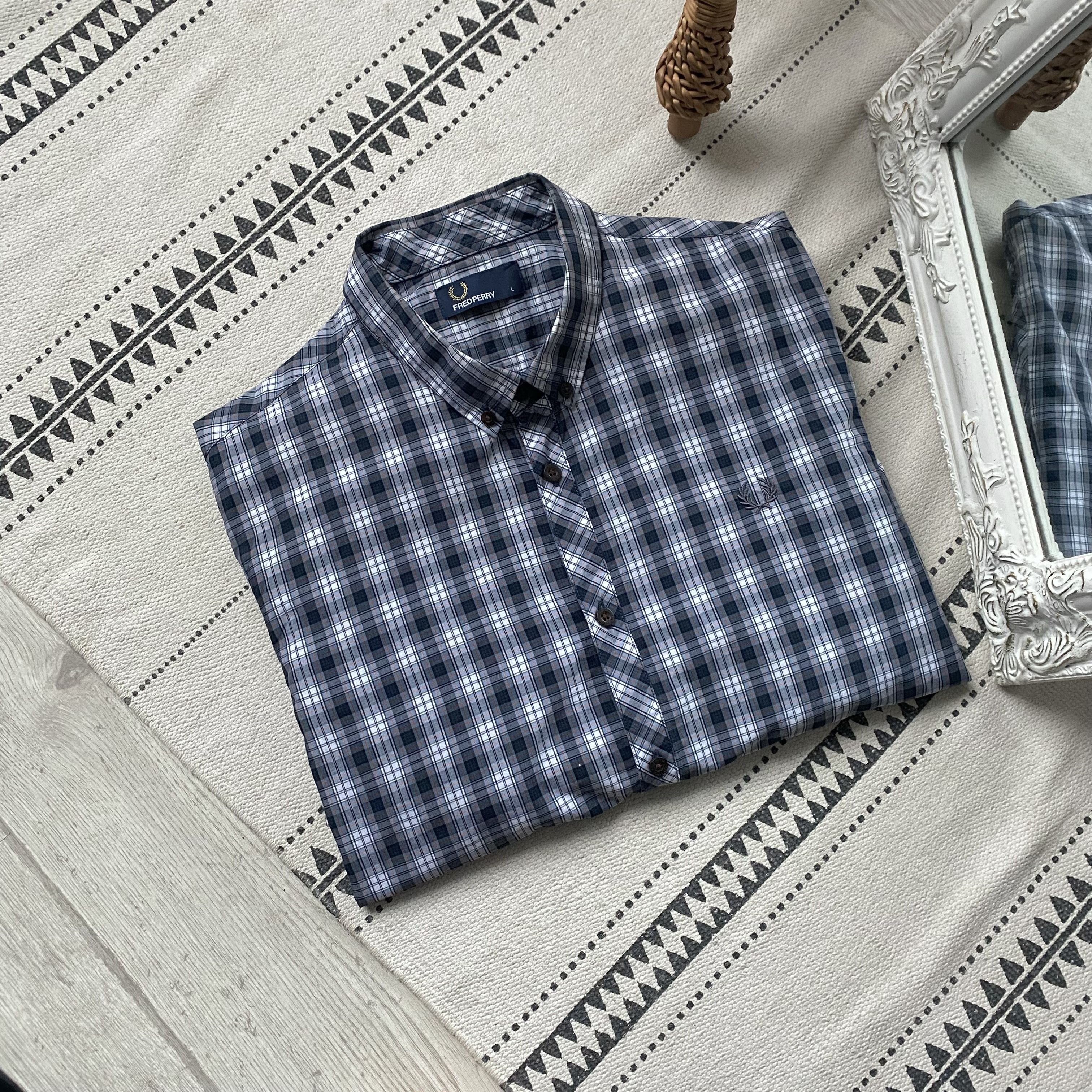 Fred Perry Fred Perry Classic Flannel Shirt Checked Travis Scott Style Size US M / EU 48-50 / 2 - 1 Thumbnail