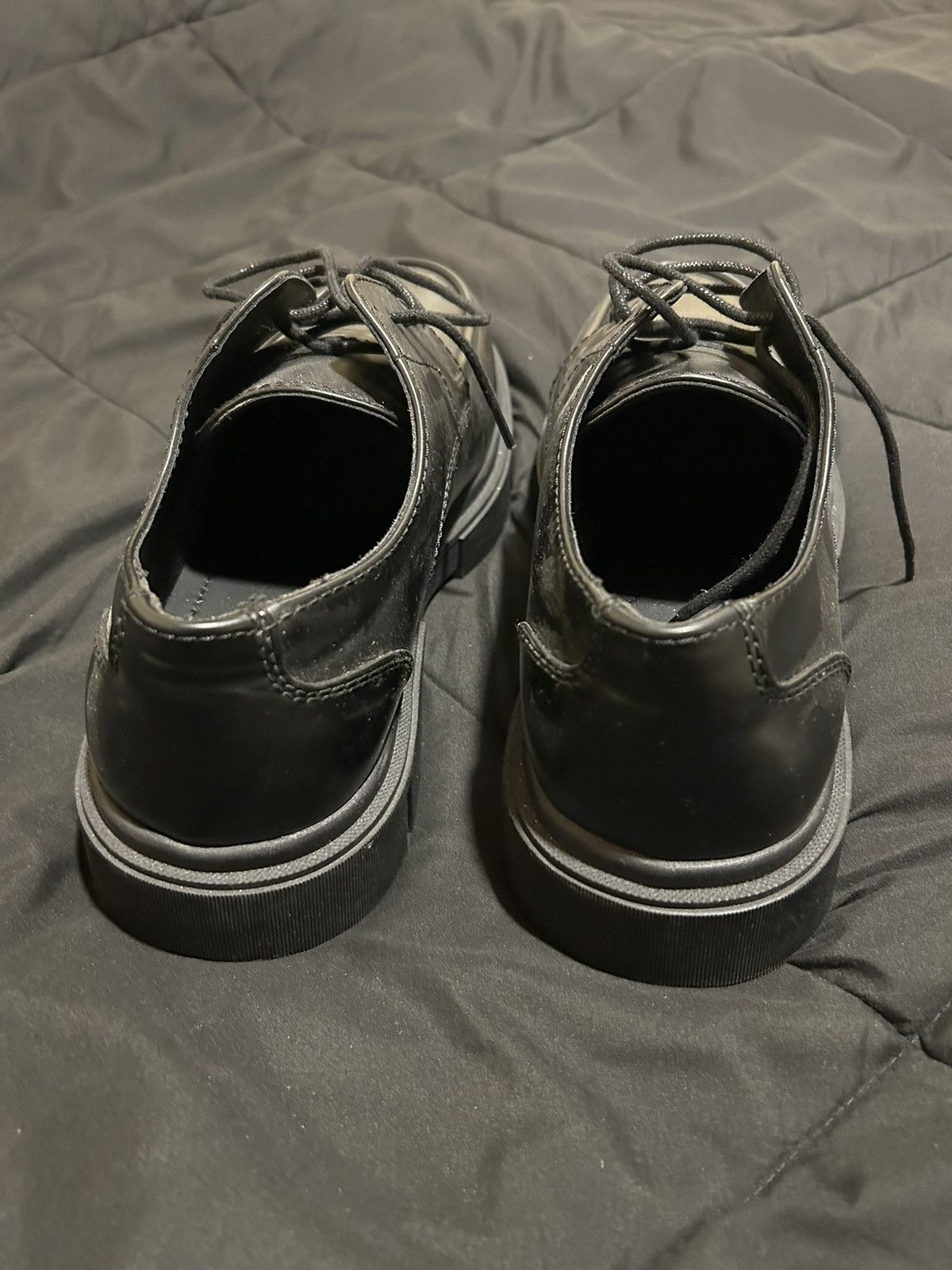 Zara Zara black leather boots Size US 12 / EU 45 - 4 Thumbnail