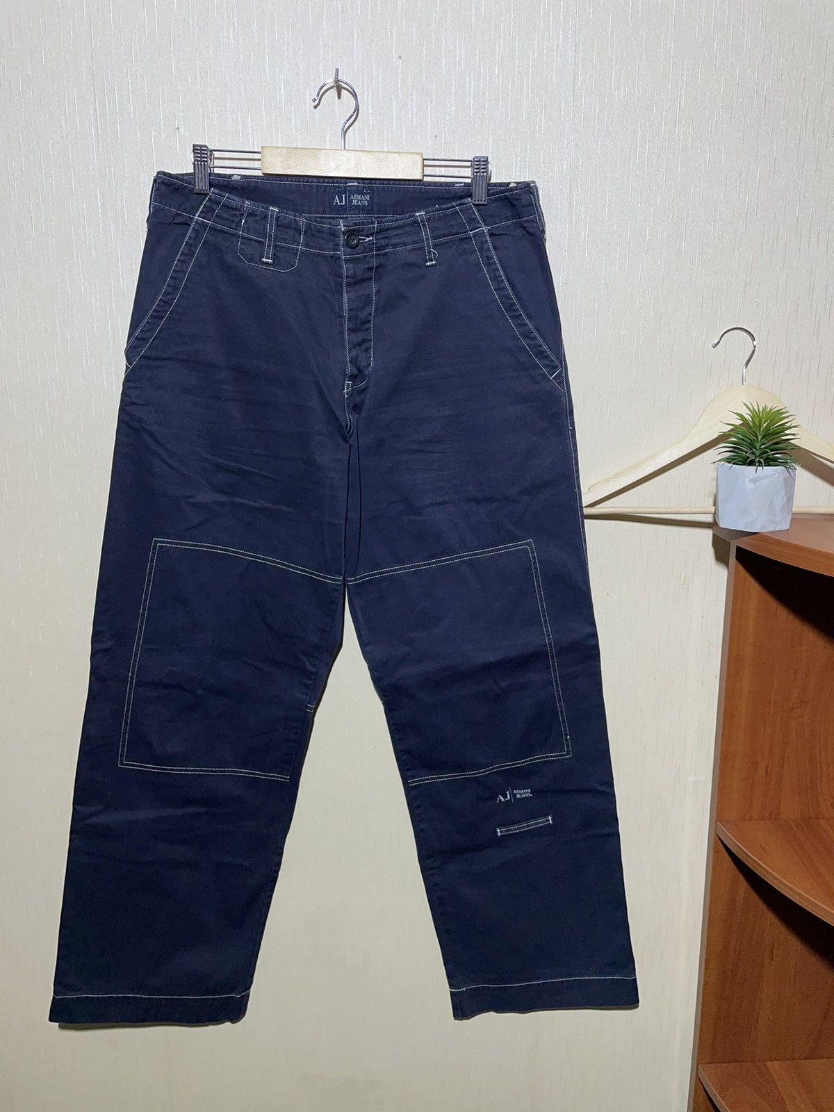 Armani × Vintage Armani Jeans vintage workwear Japanese pants Size US 34 / EU 50 - 1 Thumbnail