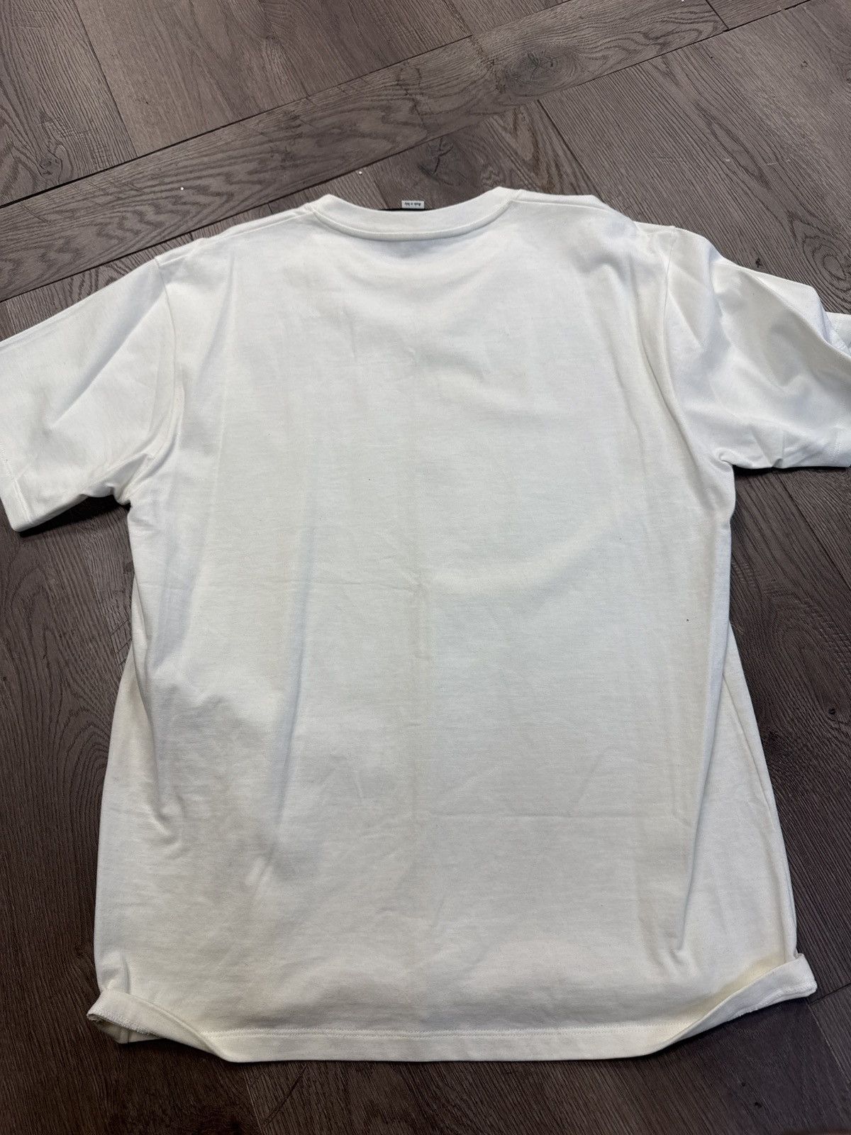 Gucci Gucci lightning two tone logo t-shirt cream red Size US M / EU 48-50 / 2 - 2 Thumbnail