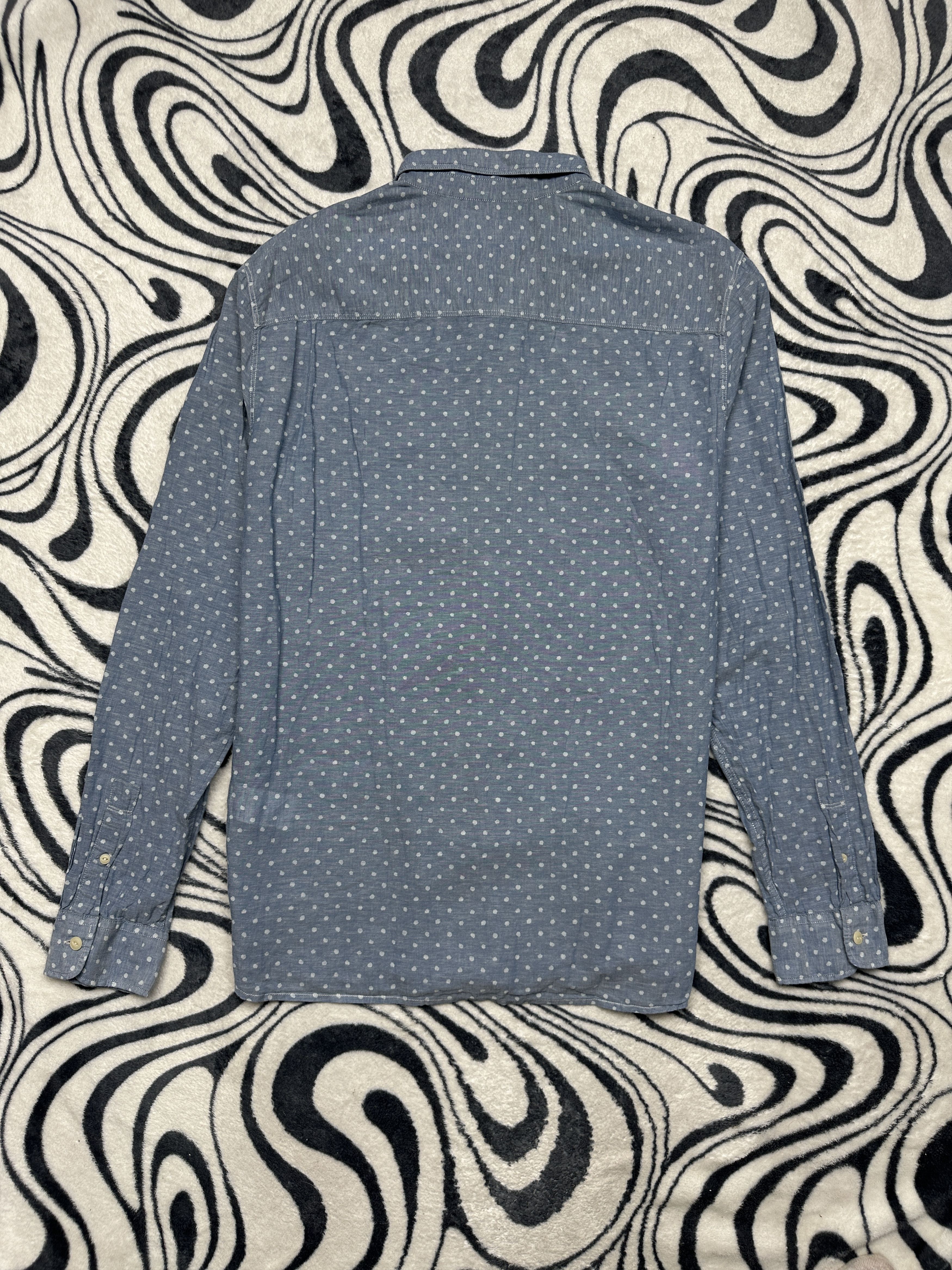 Allsaints AllSaints Mens Farsta Long Sleeve Cotton-Linen Shirt Size US M / EU 48-50 / 2 - 5 Thumbnail