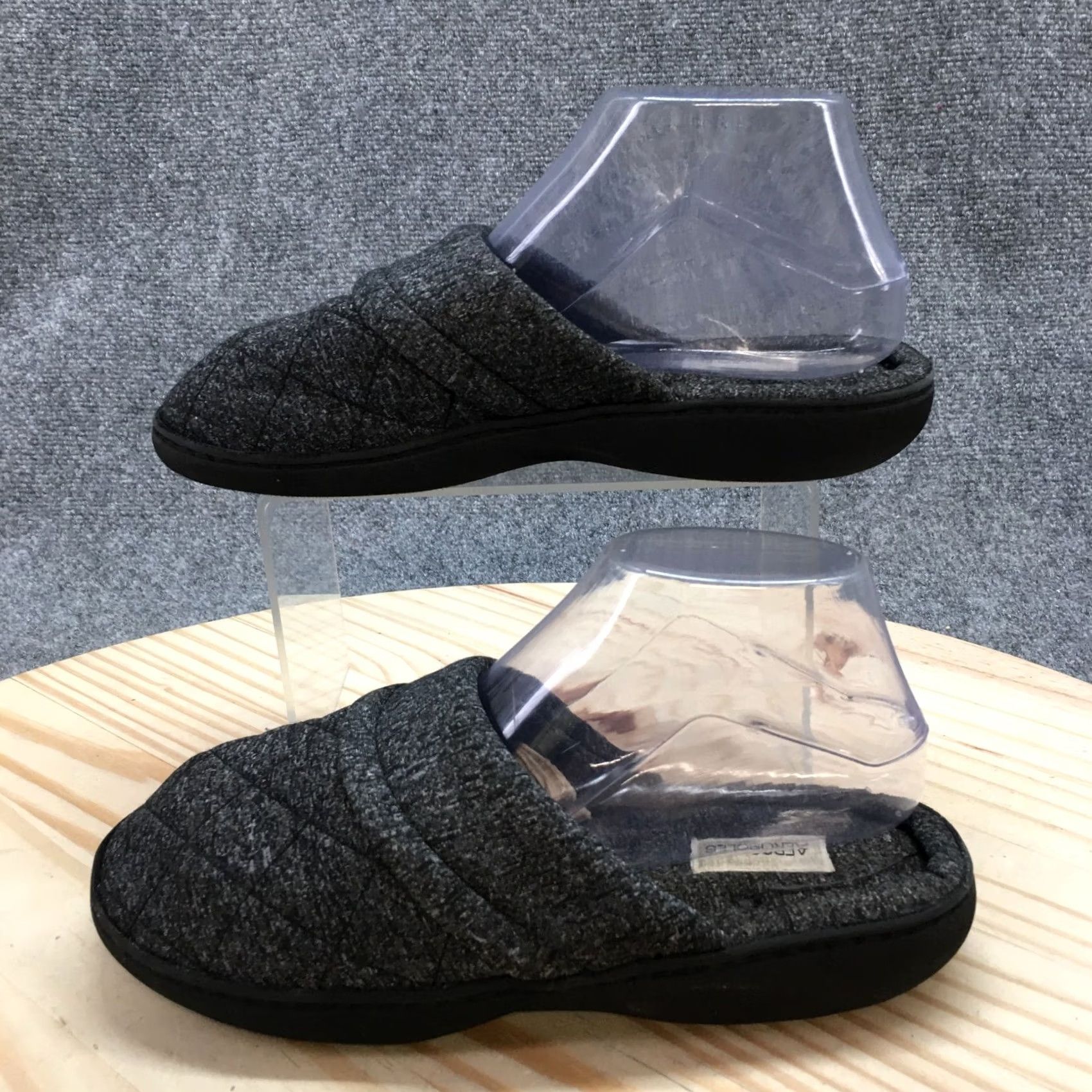 Vintage Aerosoles Slippers Mens Slip On Gray Memory Foam Insoles Mule Flats Casual Size 6.5-7.5 Mens Size US 7 / IT 37 - 2 Thumbnail