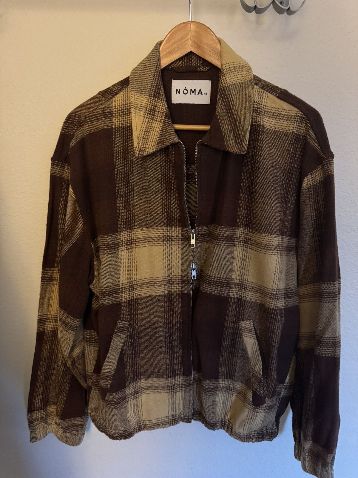 NOMA t.d NOMA t.d check zip jacket size 3 brown Size US M / EU 48-50 / 2 - 2 Thumbnail