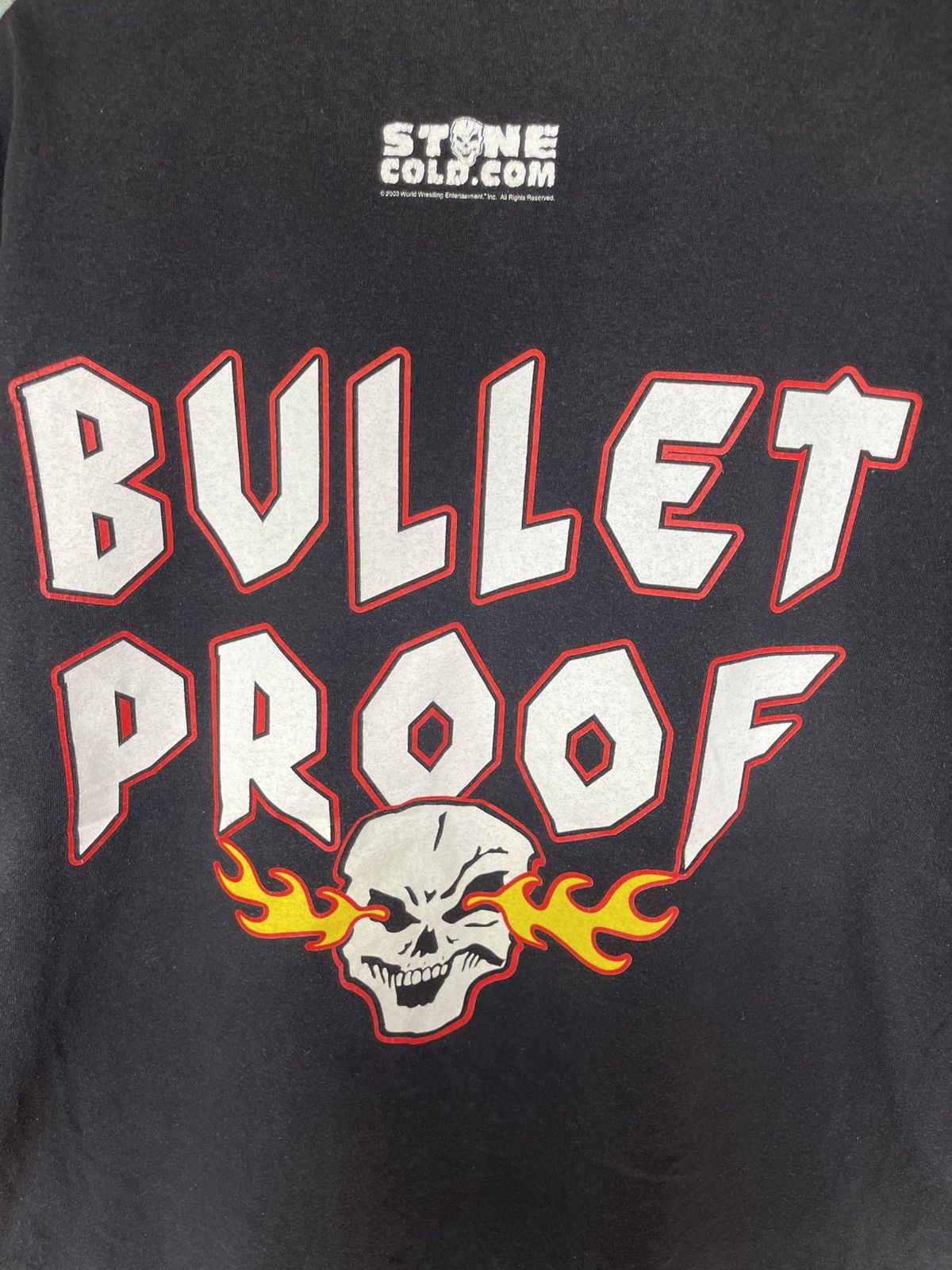 WWE Vintage Stone Cold Bullet Proof Shirt Tee Size US XL / EU 56 / 4 - 10 Thumbnail