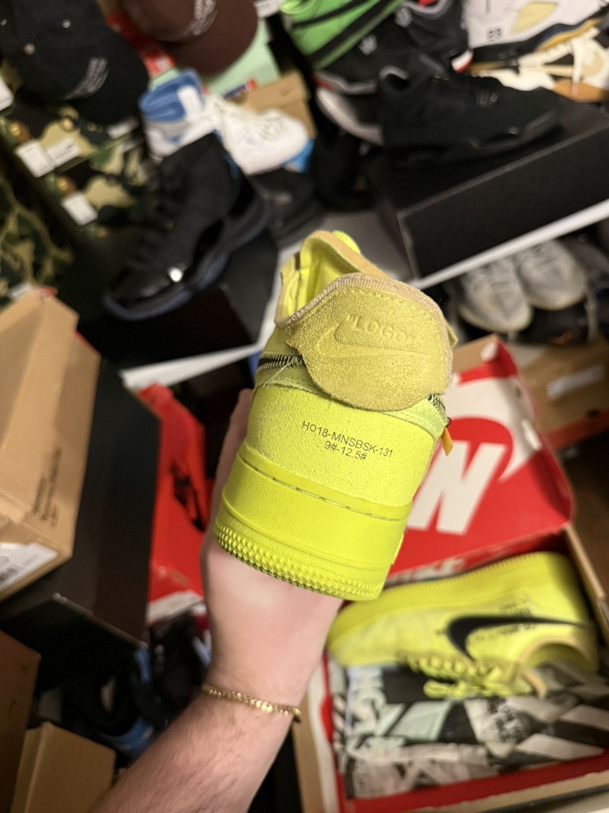 Nike × Off-White Nike off white airforce volt sz 10 Size US 10 / EU 43 - 4 Thumbnail