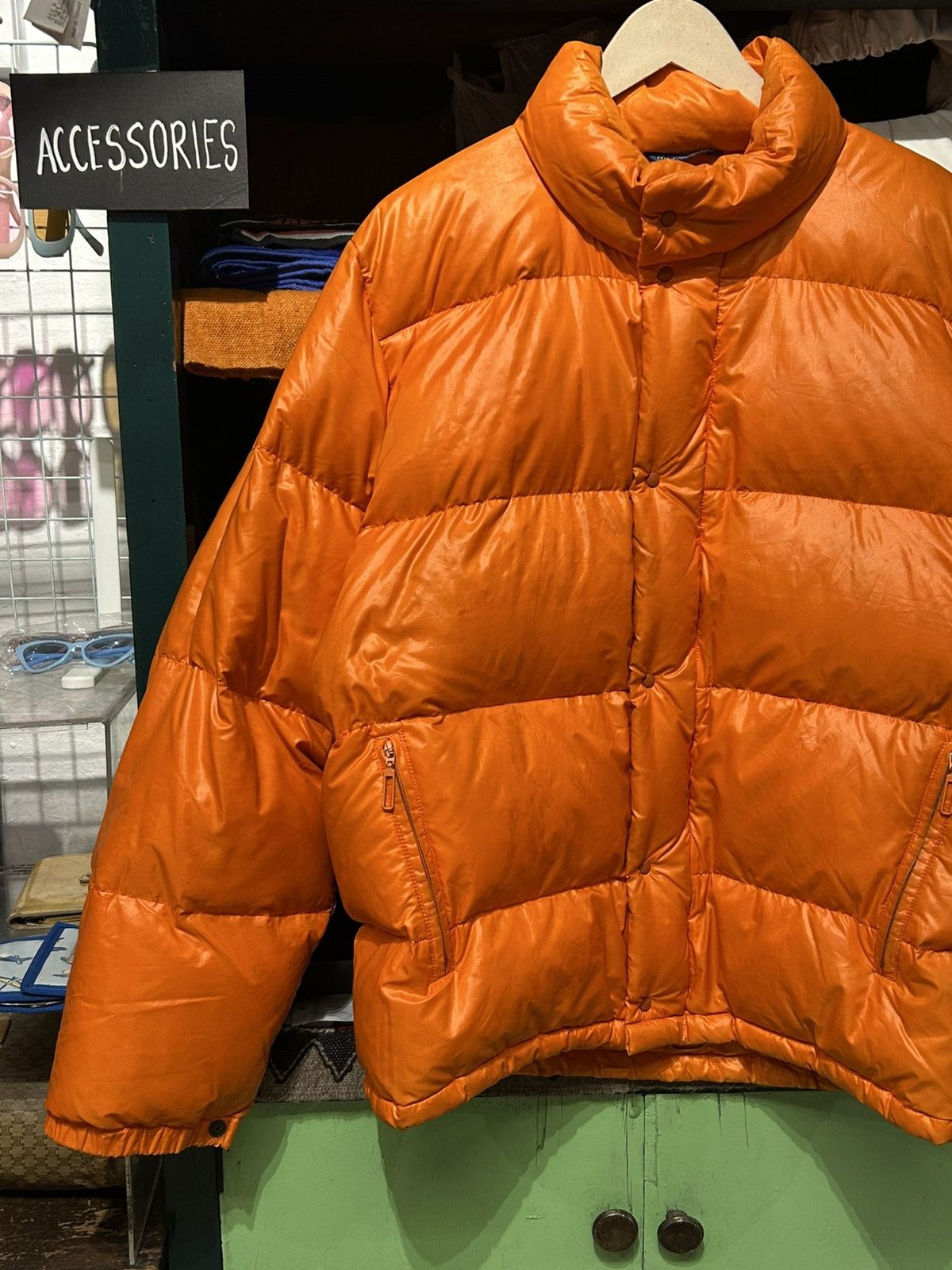 Moncler Grenoble Moncler Grenoble Orange Synthetic Puffer Jacket Size US L / EU 52-54 / 3 - 4 Thumbnail