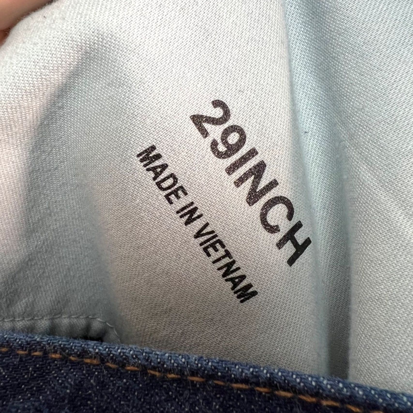 Muji Muji Mens Jeans 29 Blue Bootcut Denim 100% Cotton Size US 29 - 5 Thumbnail
