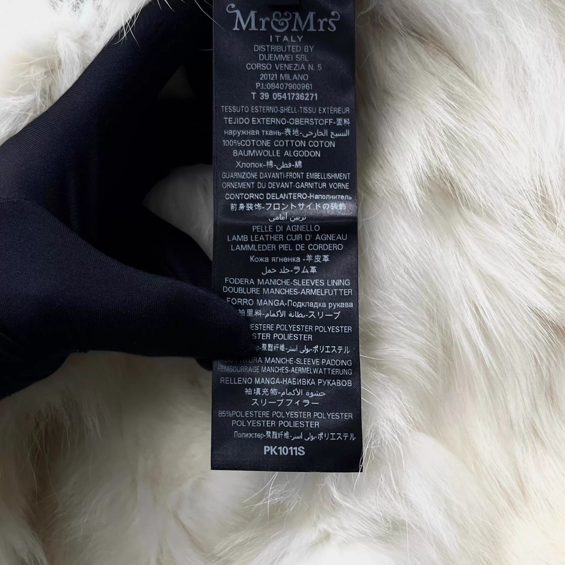MR & MRS ITALY Mr&Mrs Military Green White Mink Fur Collar Coat OS/XS Size XS / US 0-2 / IT 36-38 - 4 Thumbnail