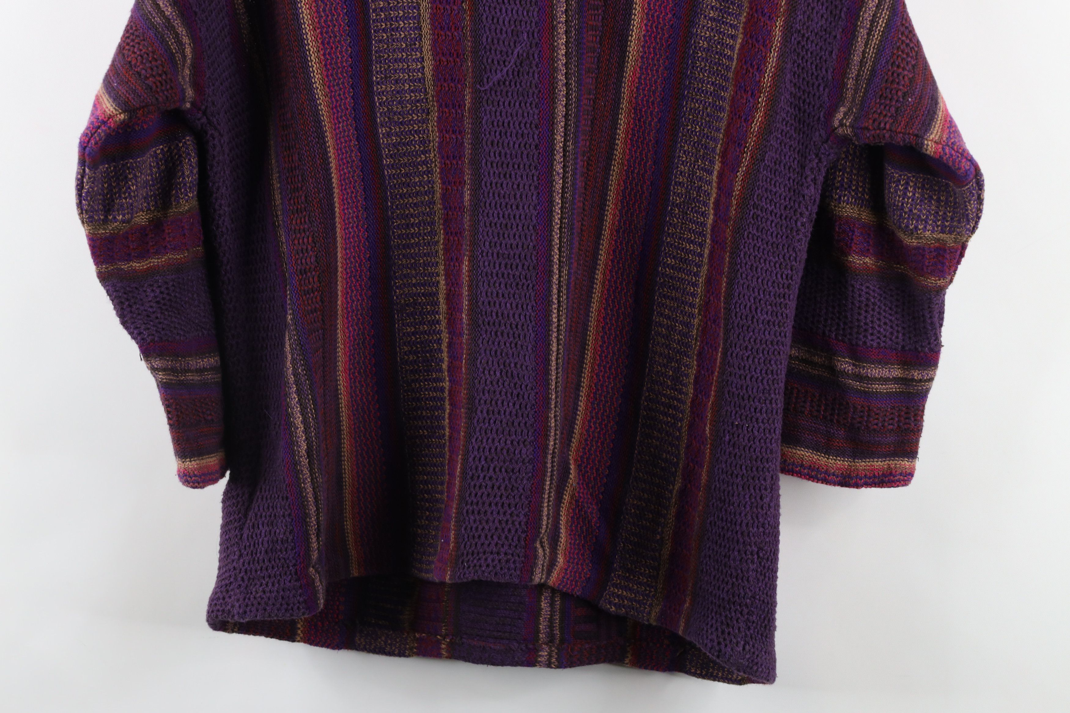 Ralph Lauren × Vintage Vintage Ralph Lauren Rainbow Striped Knit Crewneck Sweater Size L / US 10 / IT 46 - 11 Thumbnail