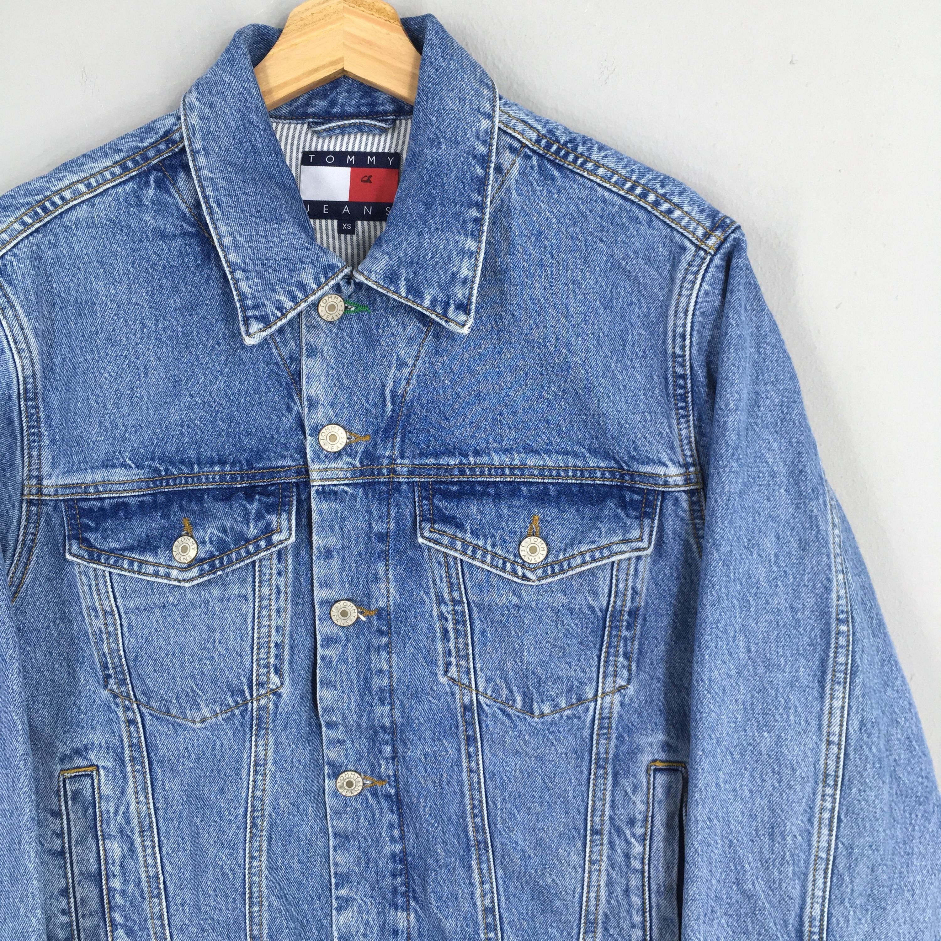 Tommy Hilfiger Vintage Tommy Hilfiger Trucker Denim Jacket XSmall Size US XS / EU 42 / 0 - 4 Thumbnail