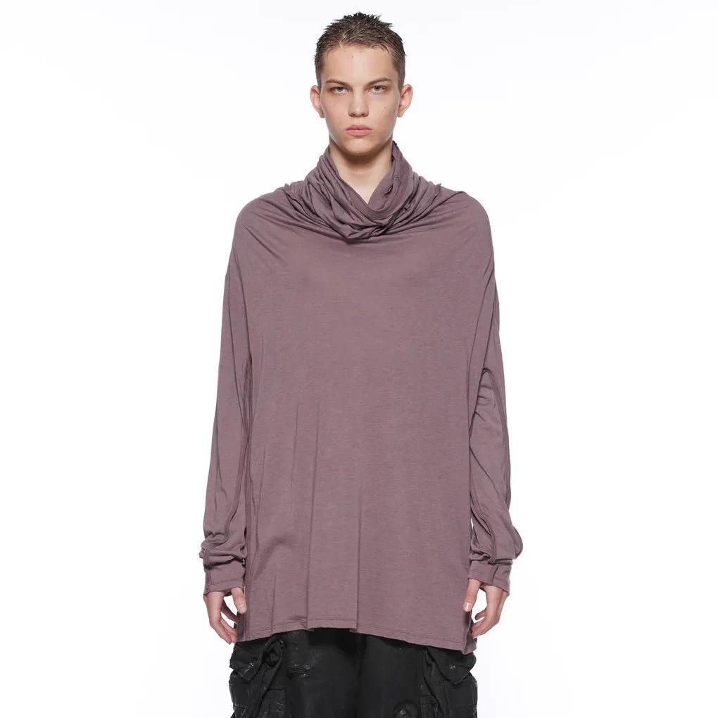 Julius Julius 25aw Men's Oversized T-neck LS Sweater Gray Purple 2 Size US M / EU 48-50 / 2 - 1 Thumbnail