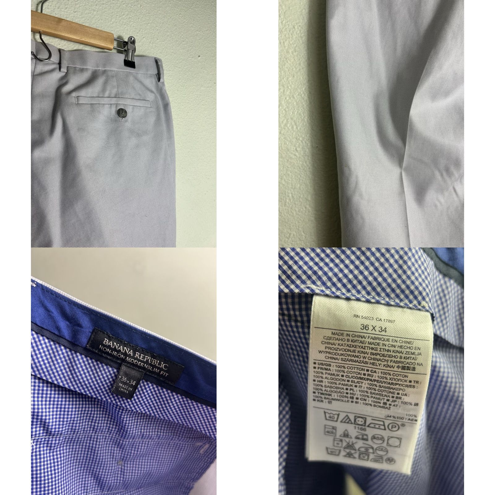 Banana Republic Banana Republic Dress Pants Men Slim Grey Flat Front 32x30 Modern Modern Slim Fit Casual Collegiate City Preppy Mens Size US 32 / EU 48 - 9 Thumbnail