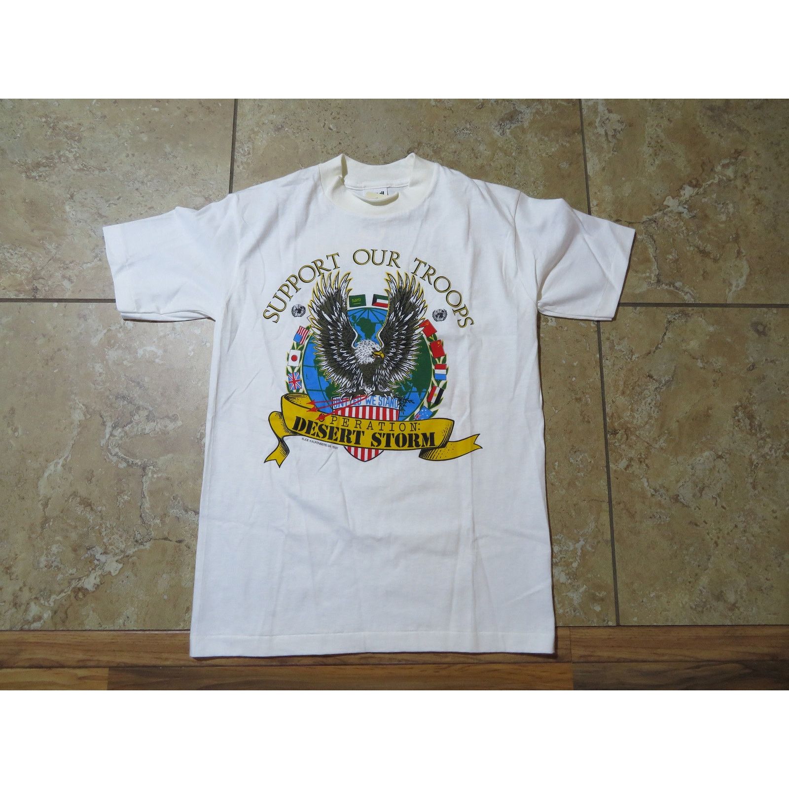 Anvil Vintage Desert Storm 1991 White T-Shirt Anvil Youth Sz Lg Size US S / EU 44-46 / 1 - 1 Thumbnail