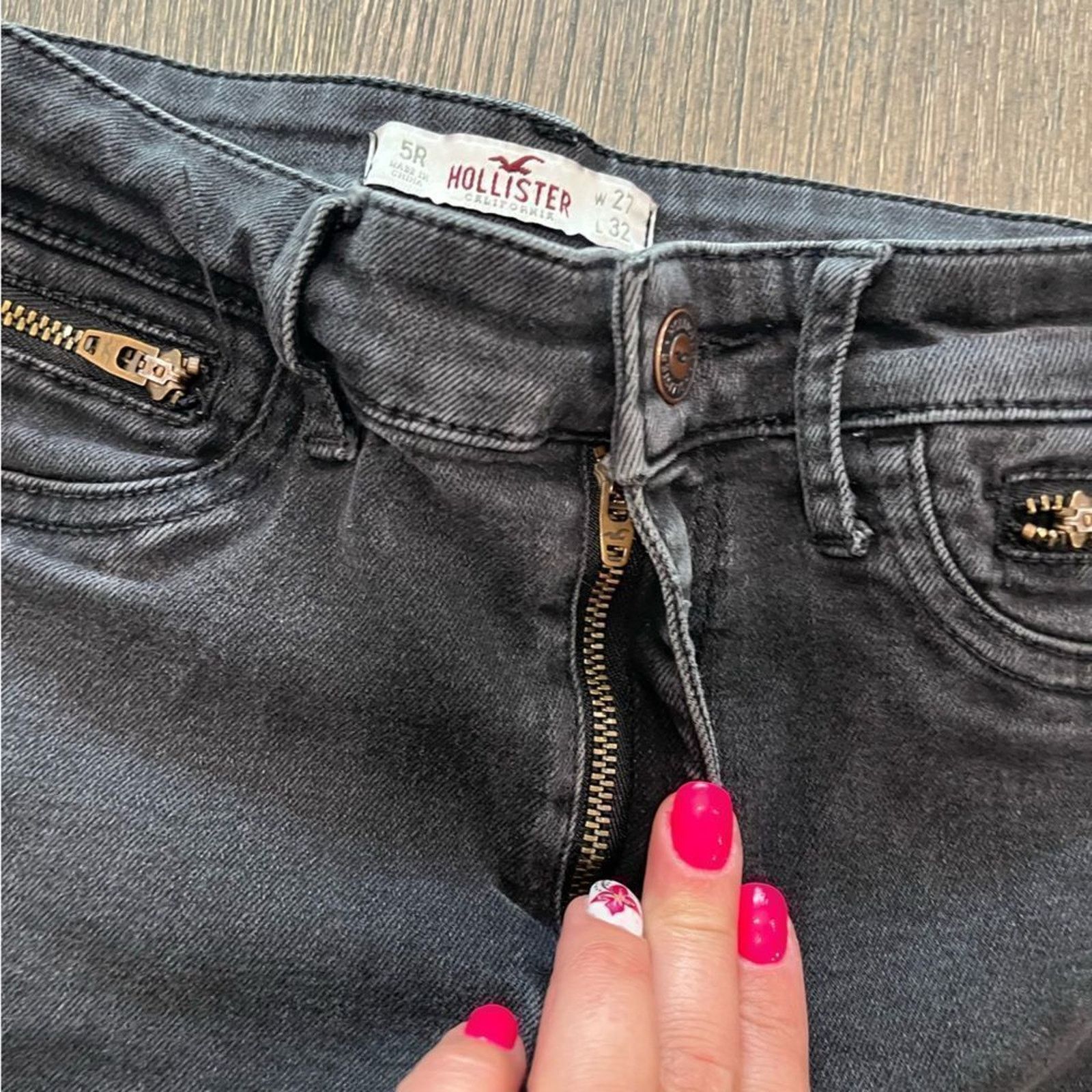Hollister Hollister Black Skinny Jeans Size 5R Size 25" / US 0 / IT 36 - 10 Thumbnail