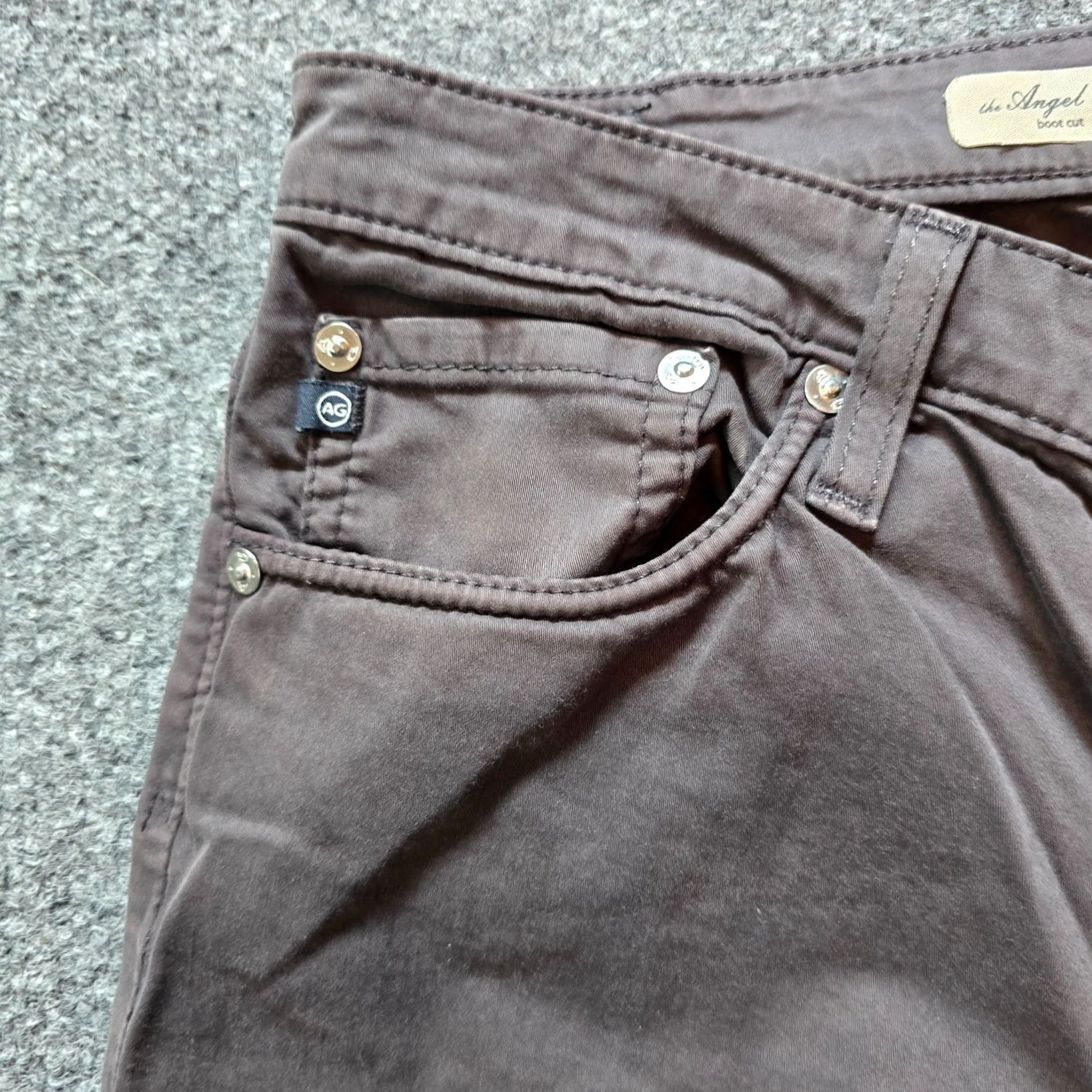 Vintage AG Adriano Goldschmied Pants Women Size 29 Gray Bootcut Stretch Casual Basic Size 29" - 3 Thumbnail