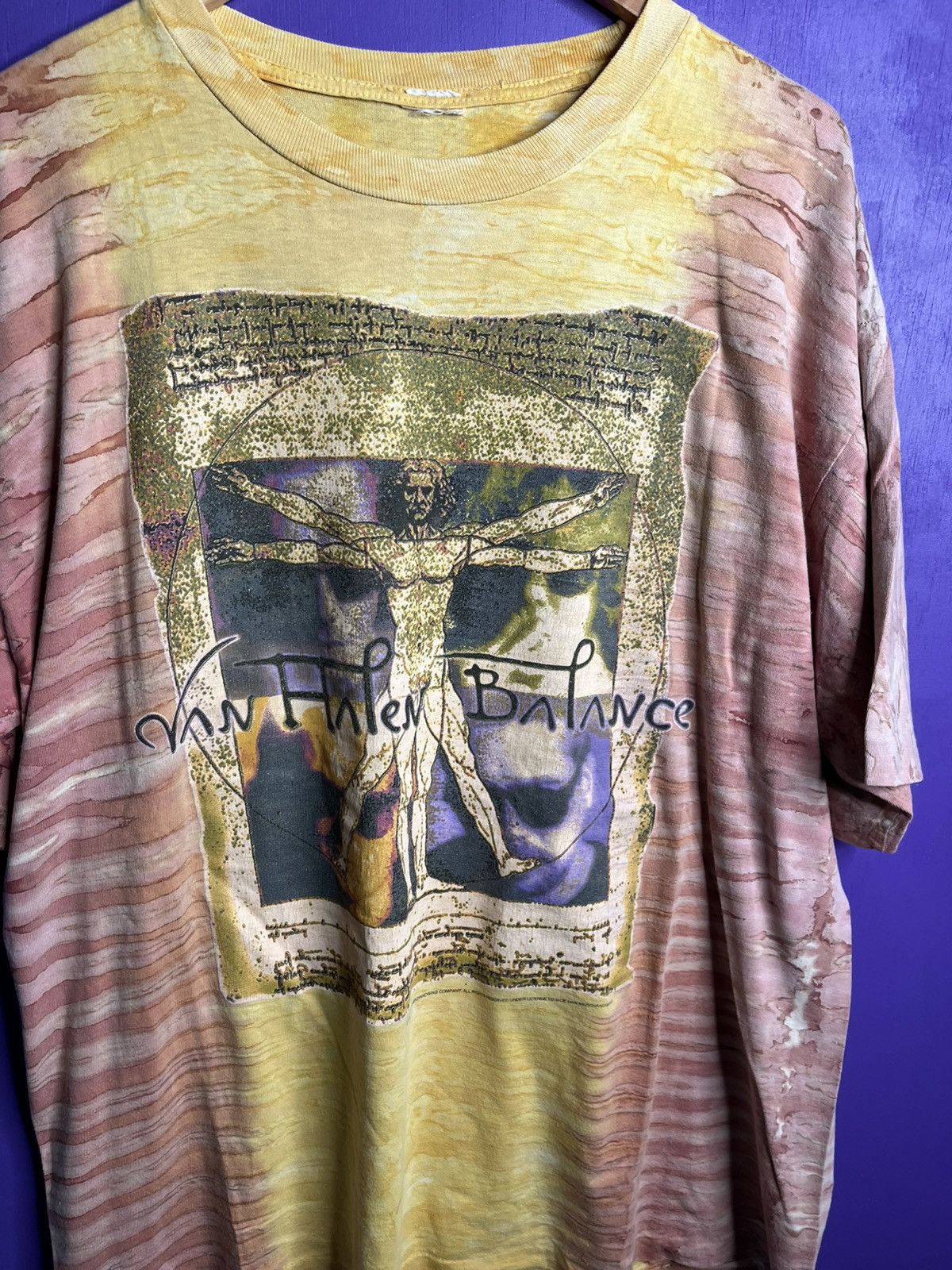 Band Tees × Vintage Vintage 1995 Van Halen balance tour tie dye t-shirt Size US XL / EU 56 / 4 - 3 Thumbnail