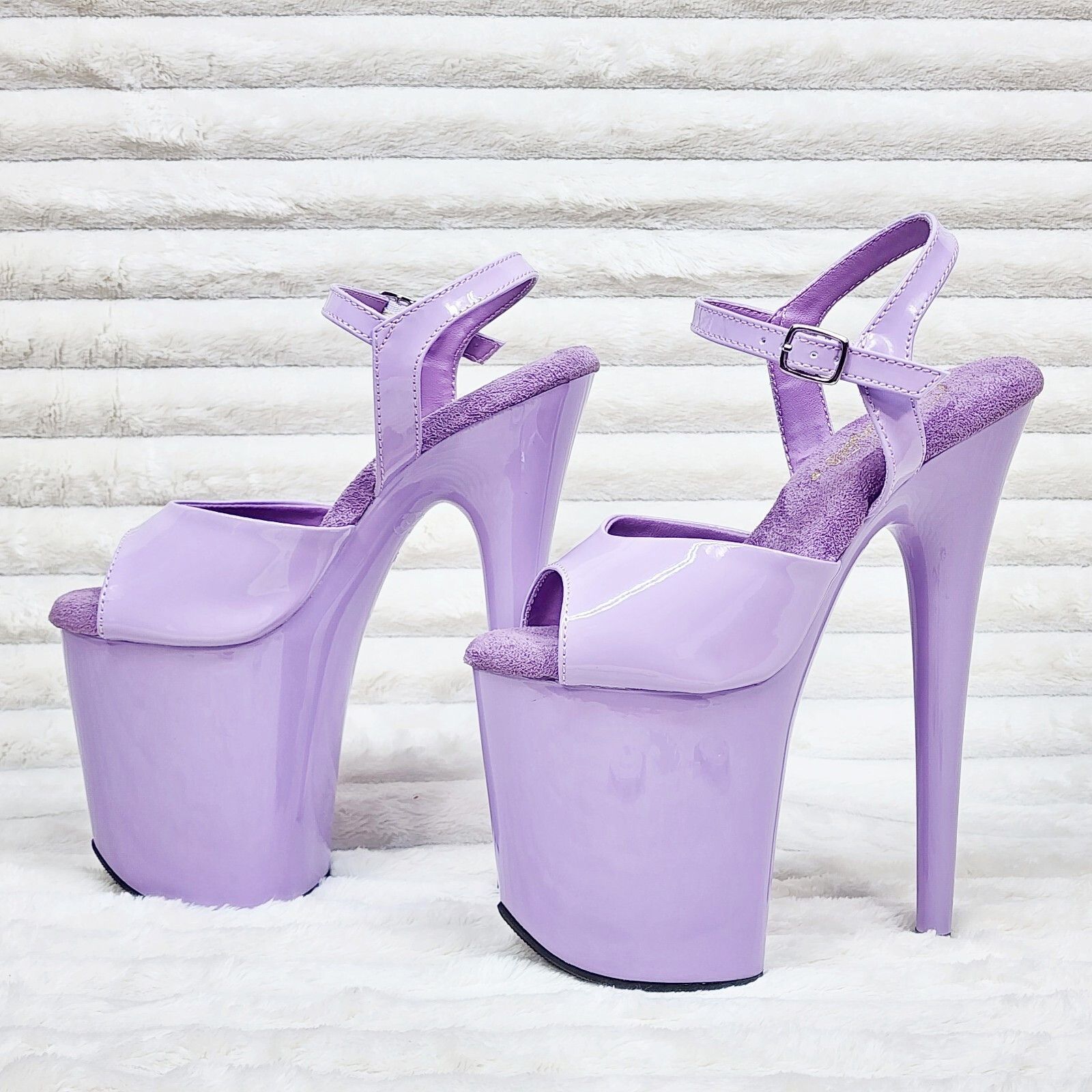 Other Flamingo 09 Lilac Purple Patent Platform 8" Heels Sizes 5-1 Size US 11 / IT 41 - 5 Thumbnail
