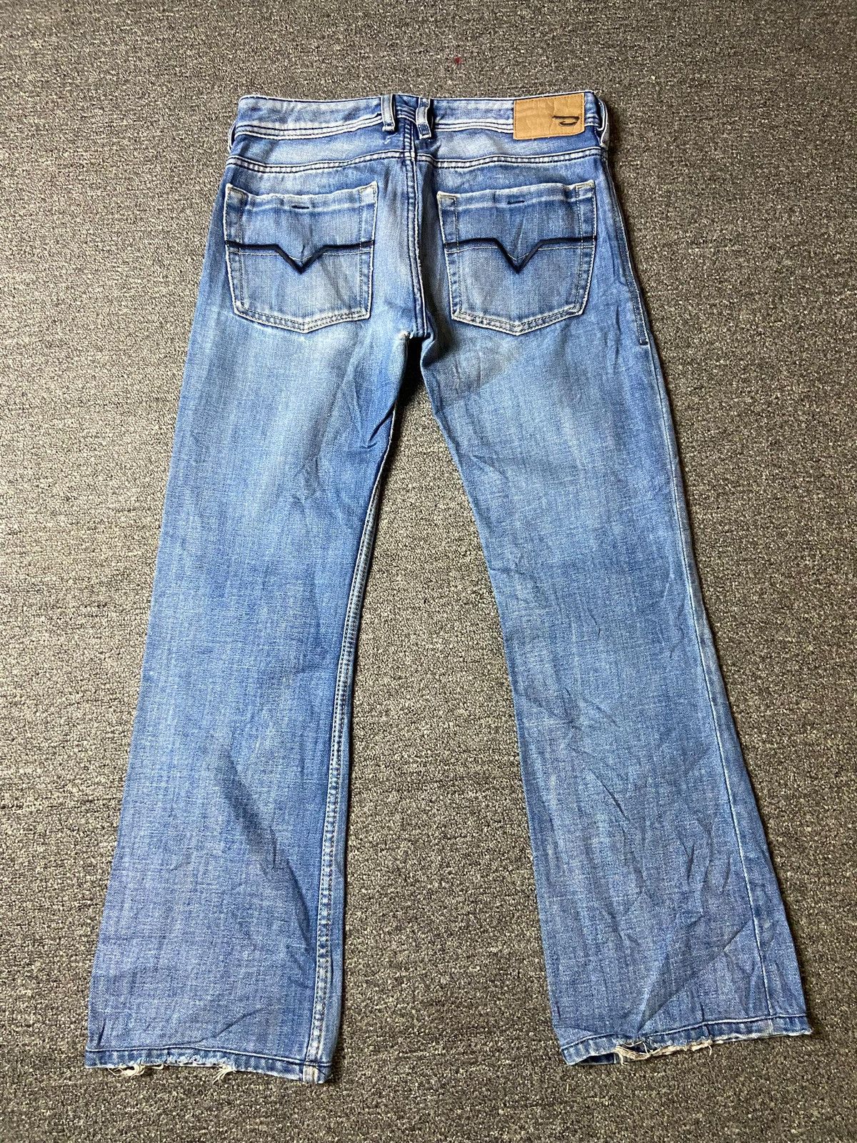 Diesel × Vintage Diesel Factory x Zathan Distressed Denim Jeans (123) Size US 31 - 2 Thumbnail