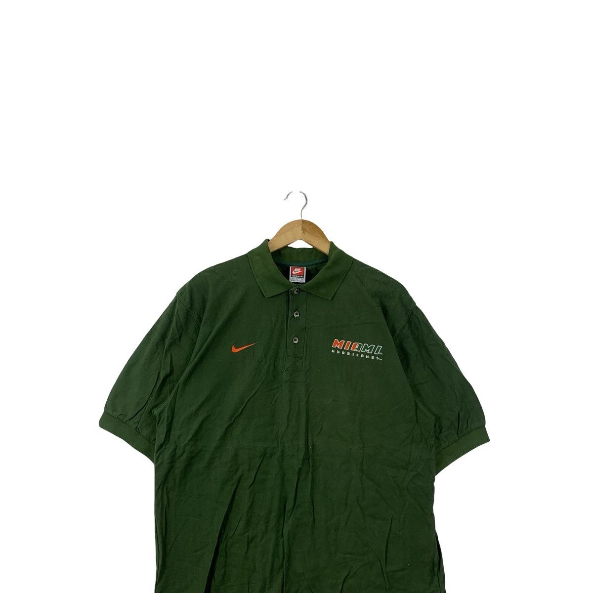 Nike Vintage NIKE x NFL Y2K Miami Hurricanes Football Polo Tee Size US M / EU 48-50 / 2 - 2 Thumbnail
