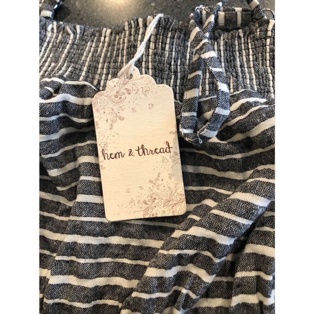HELM Hem & Thread Stripe Jumpsuit size small Size US 28 / EU 44 - 4 Thumbnail