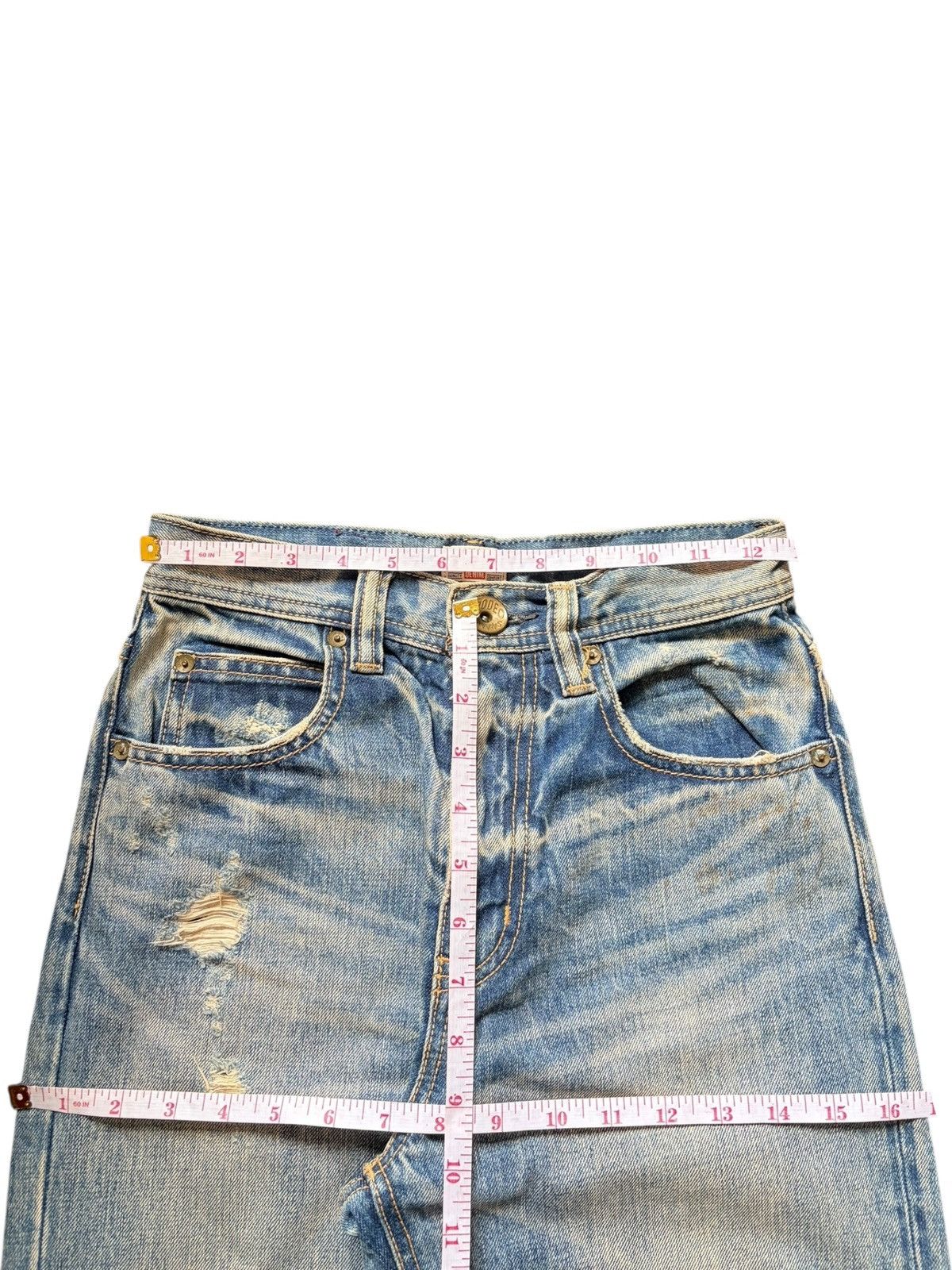 Ksubi Vintage Rodeo Crowns Rusty Wash Distressed Jeans Size 25" / US 0 / IT 36 - 6 Thumbnail