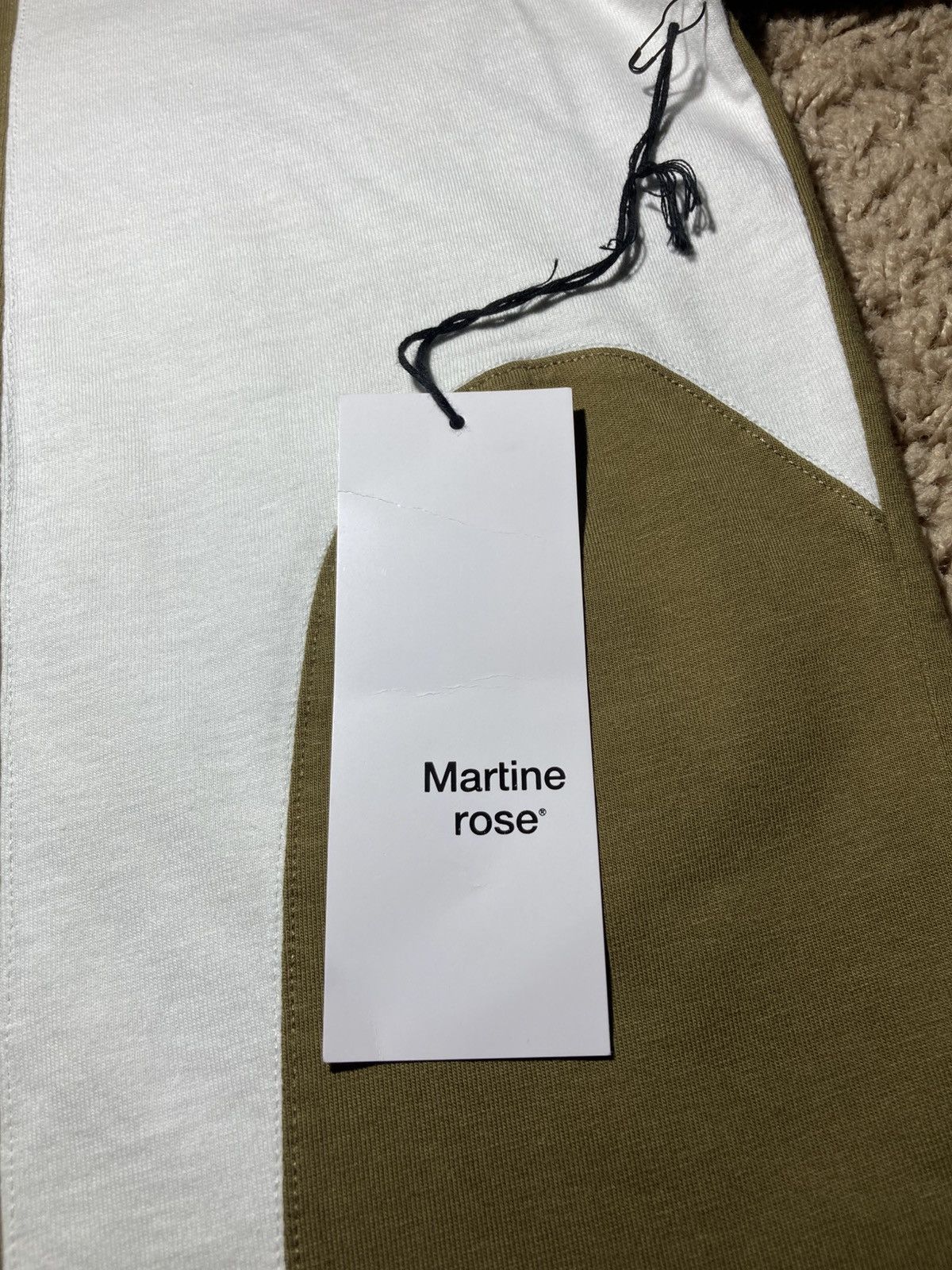 Martine Rose New SS25 Martine Rose Panel Boss Logo Stripe Top Olive 2025 Size US S / EU 44-46 / 1 - 6 Thumbnail