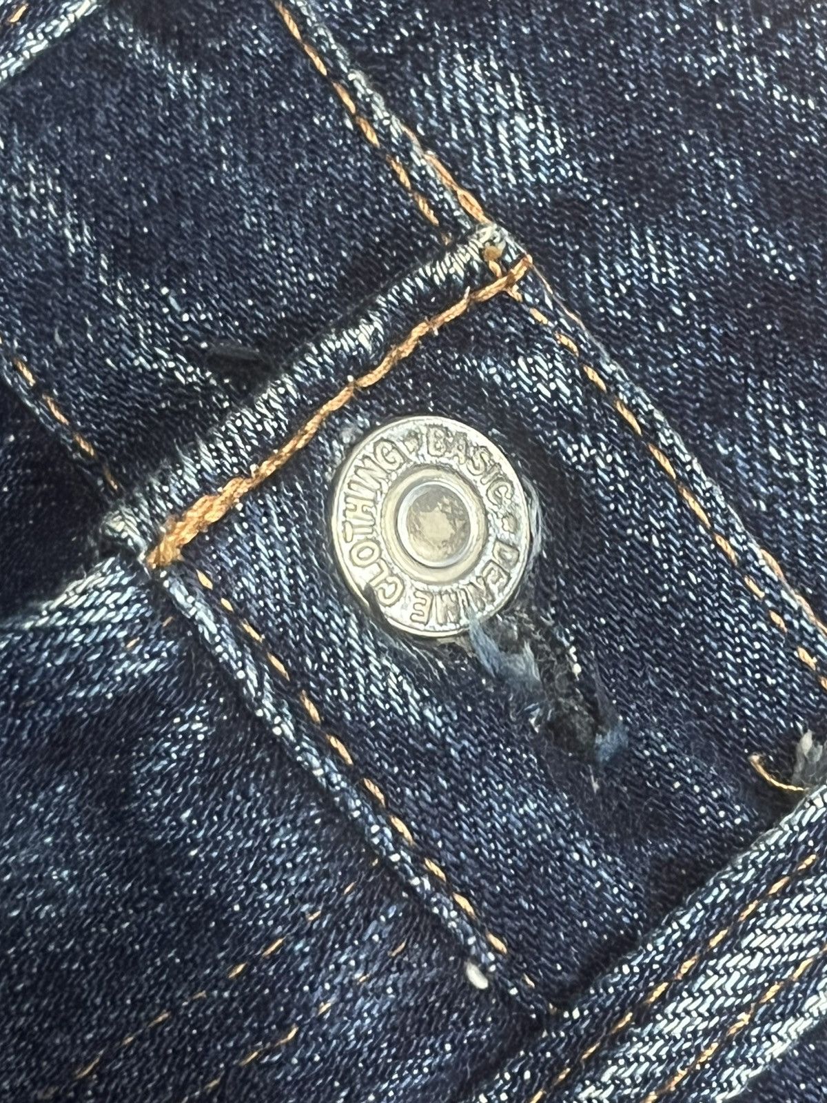 Denime Vintage Denime Blue Faded Washed Distressed Selvedge Jeans Size US 30 / EU 46 - 7 Thumbnail