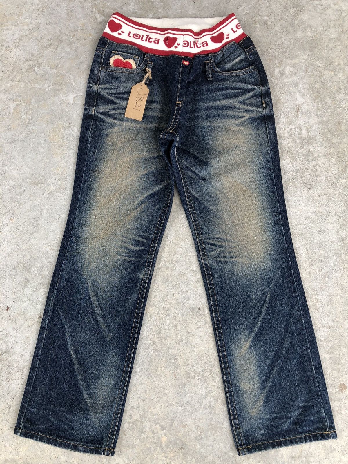 Japanese Brand Yoshitomo Nara Lolita Love Distressed Jeans Size US 32 / EU 48 - 2 Thumbnail