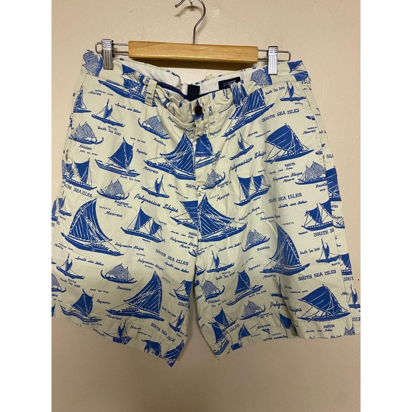 J.Crew J.Crew Regular Fit Sailboat Chino Shorts 36" x 8.5" Size US 36 / EU 52 - 3 Thumbnail