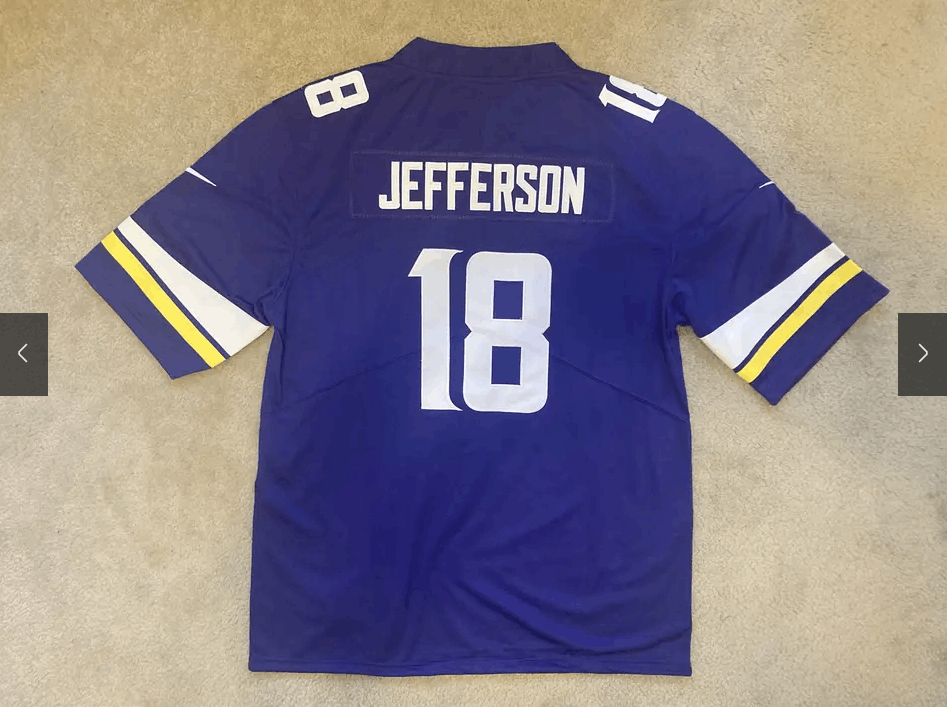 Nike S-XL Mens Stitched Nike Jersey - Justin Jefferson Vikings Size US S / EU 44-46 / 1 - 2 Thumbnail