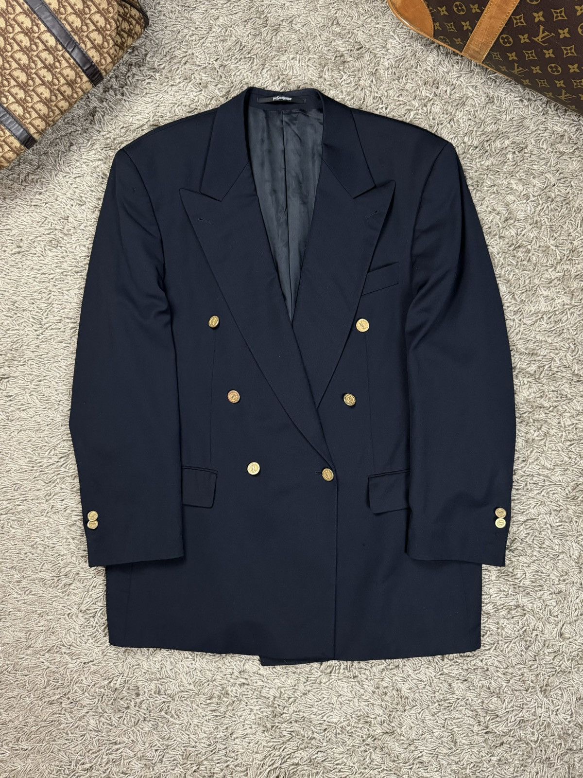 Vintage × Yves Saint Laurent Vintage wool blazer Yves Saint Laurent original luxury item Size 50L - 1 Thumbnail