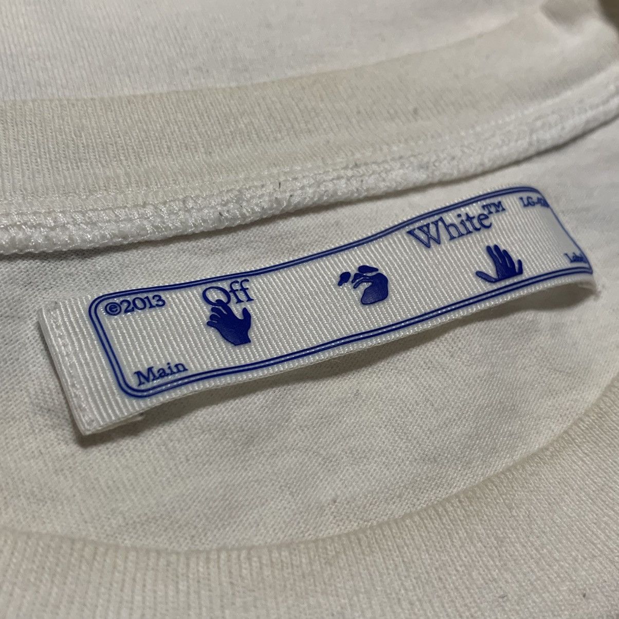 Off-White Off White Medium Caravaggio Arrows White Tee Virgil Abloh Size US M / EU 48-50 / 2 - 7 Thumbnail